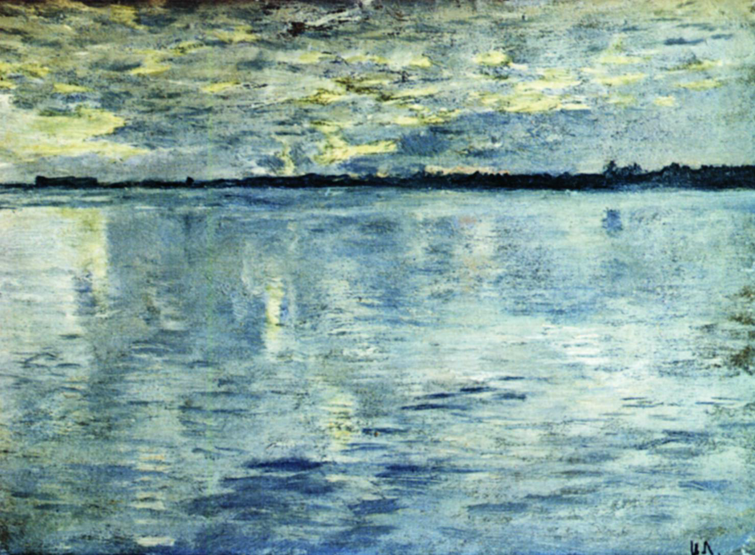 Левитан И.. Озеро. Вечер. 1898-1899