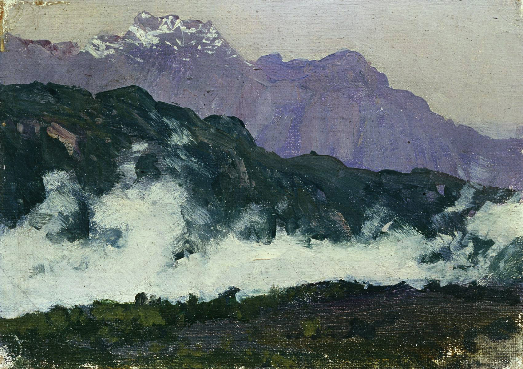 Левитан И.. Альпы. 1897