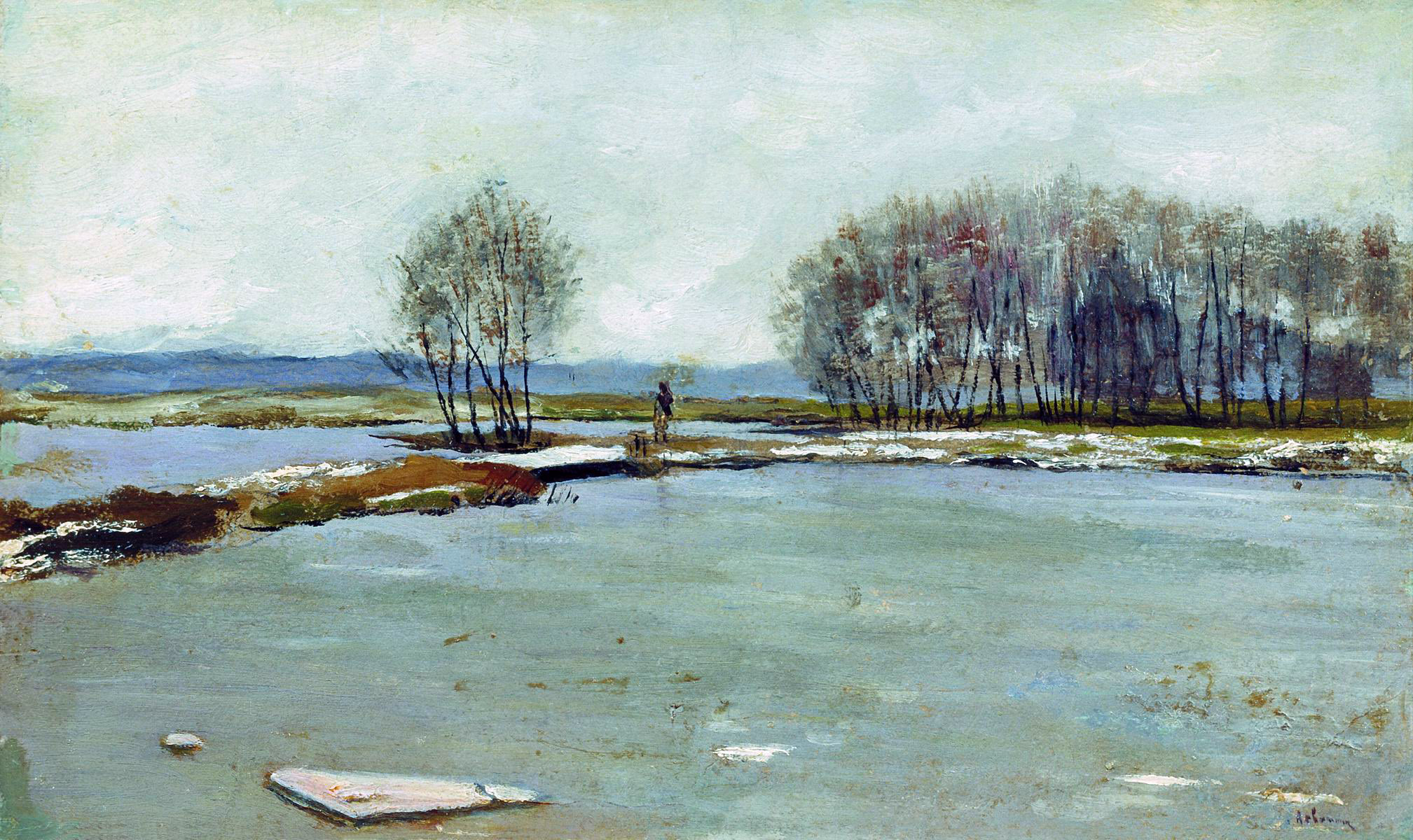 Левитан И.. Ранняя весна. 1899