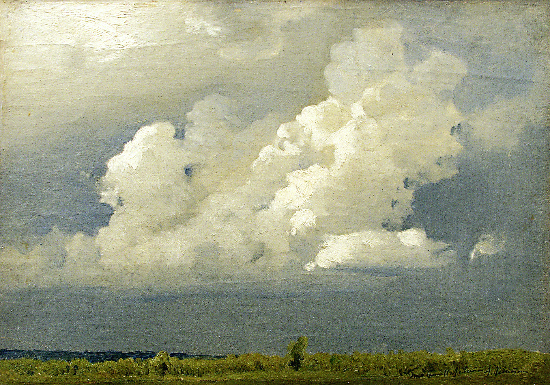 Левитан И.. Перед грозой (Облако). 1890