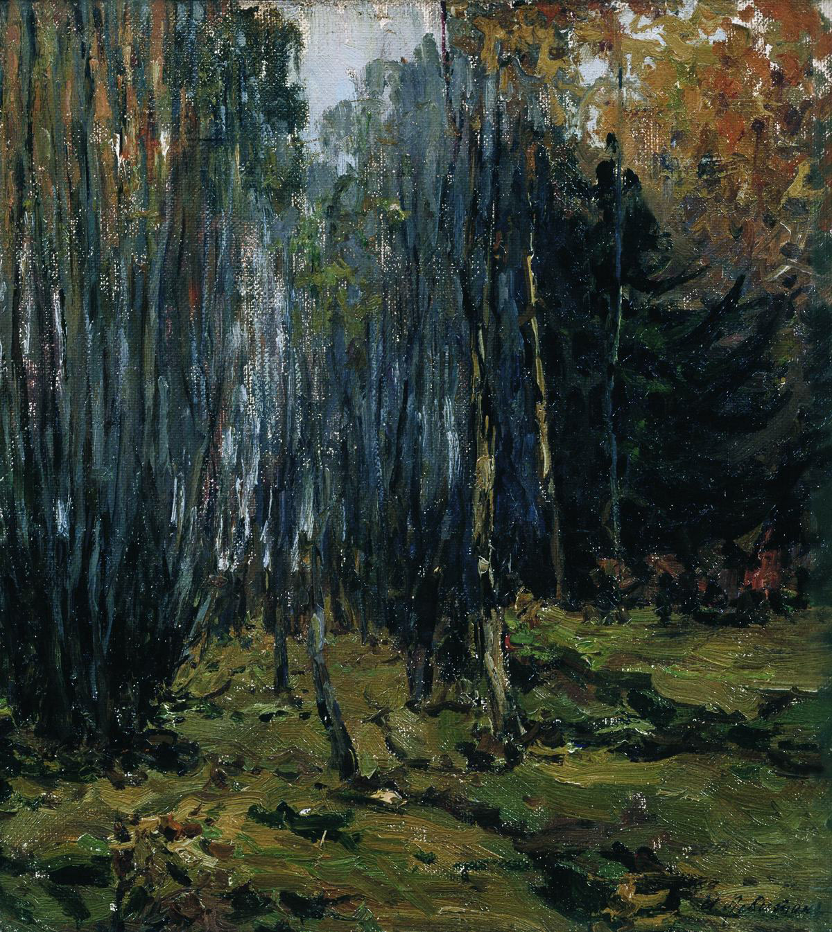 Левитан И.. Осенний лес. 1899