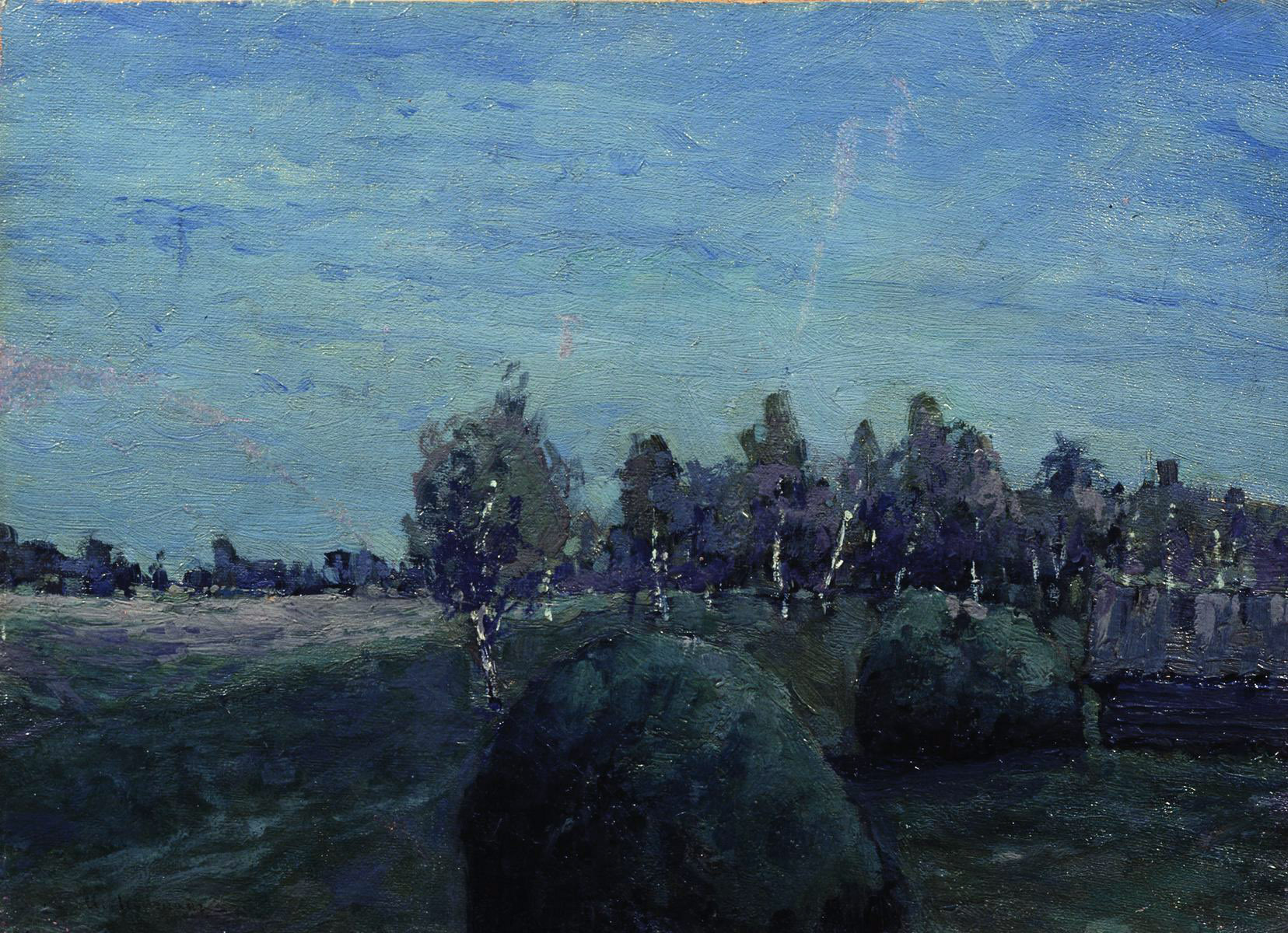 Левитан И.. Лунный пейзаж. 1890-е