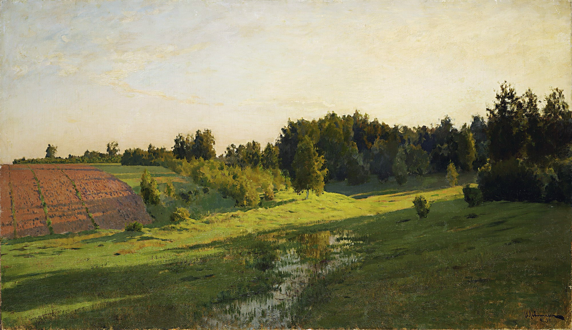 Левитан И.. Вечерние тени. 1891-1894