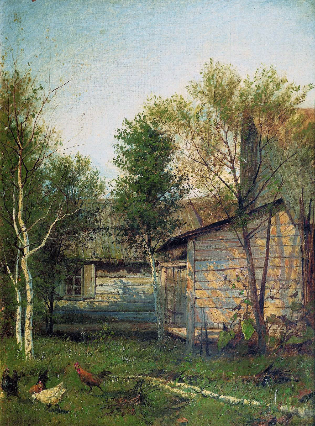 Левитан И.. Солнечный день. Весна. 1876-1877