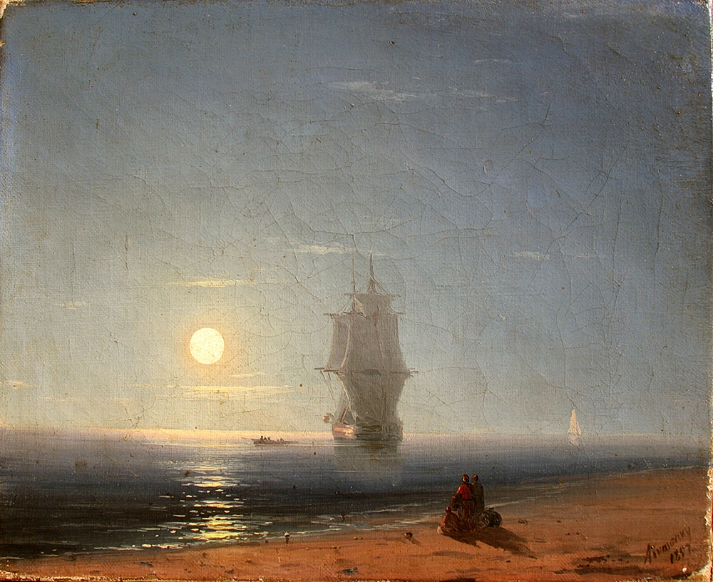 Айвазовский. Лунная ночь. 1857