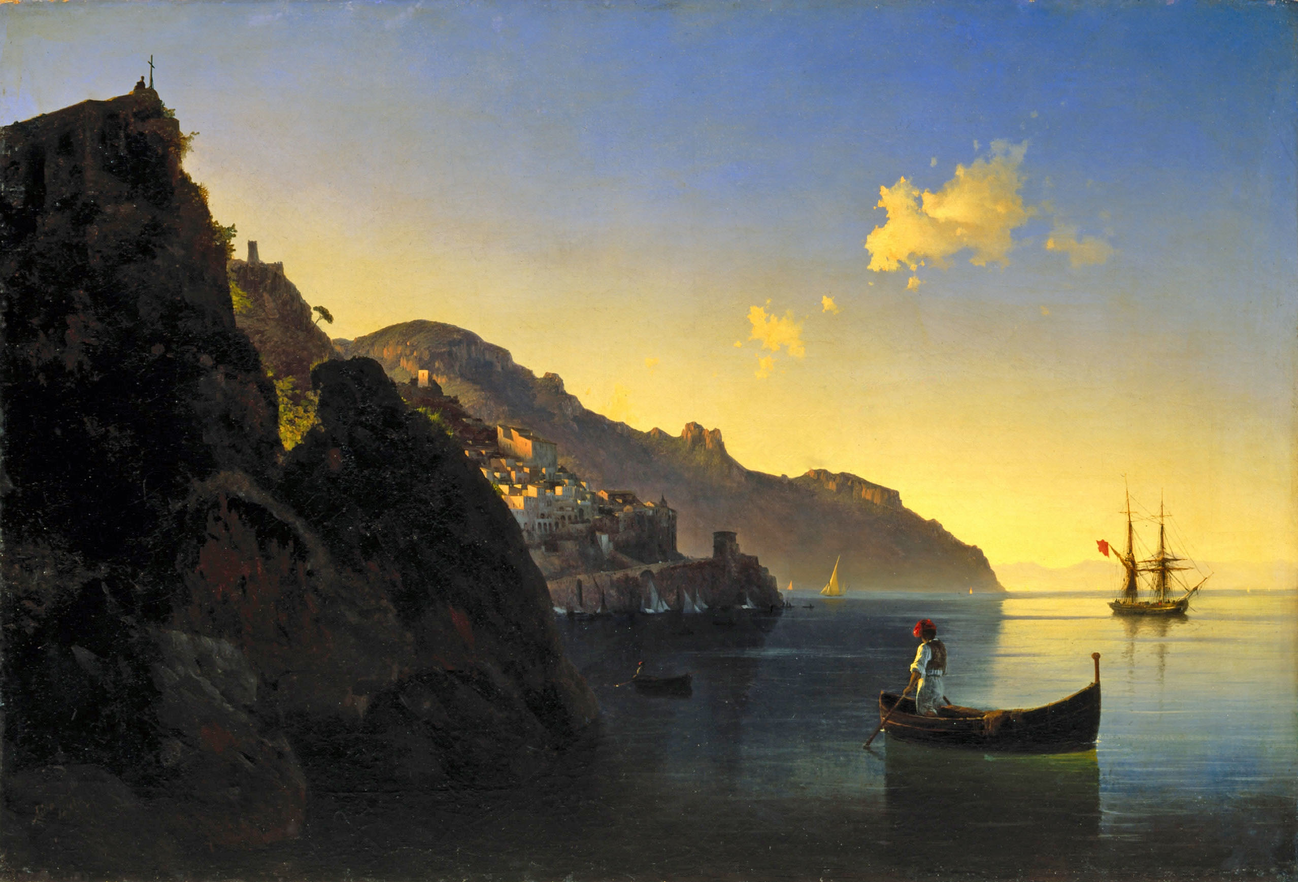 Айвазовский. Побережье в Амальфи. 1841