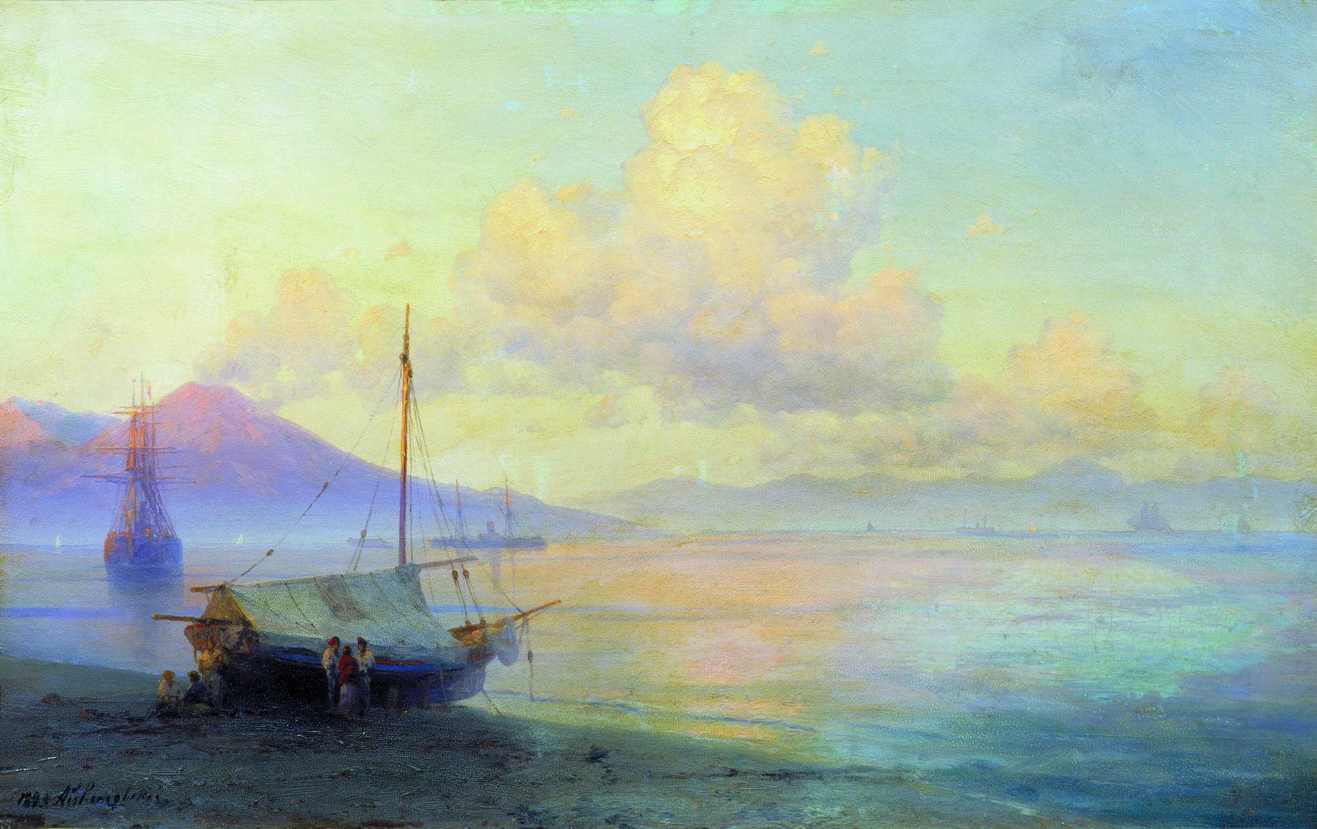 Айвазовский. Неаполитанский залив утром. 1893
