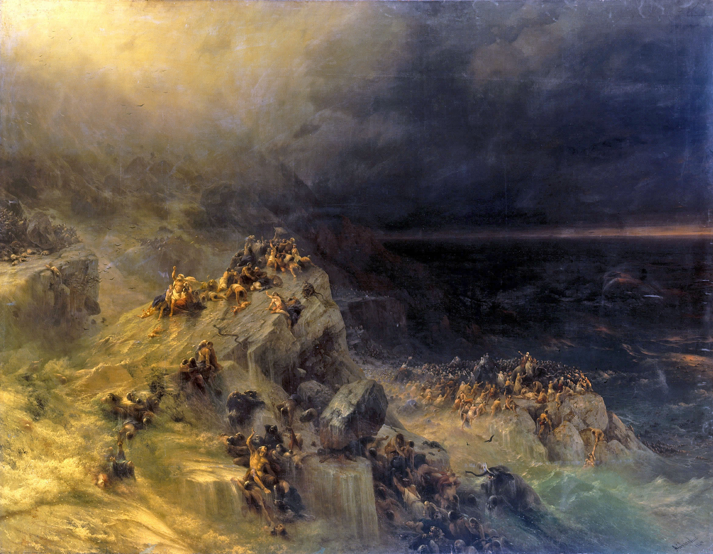 Айвазовский. Всемирный потоп. 1864