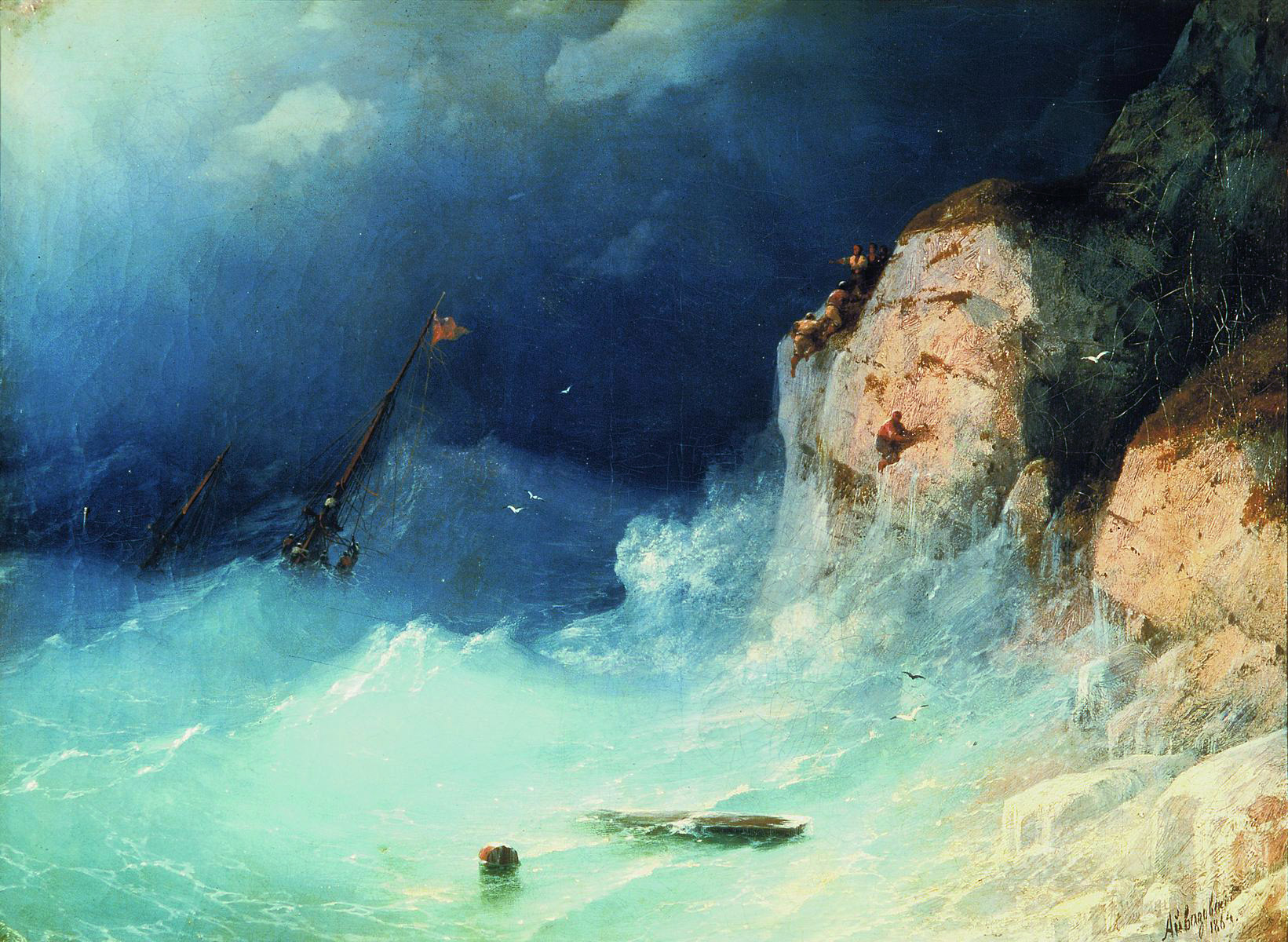 Айвазовский. Кораблекрушение. 1864