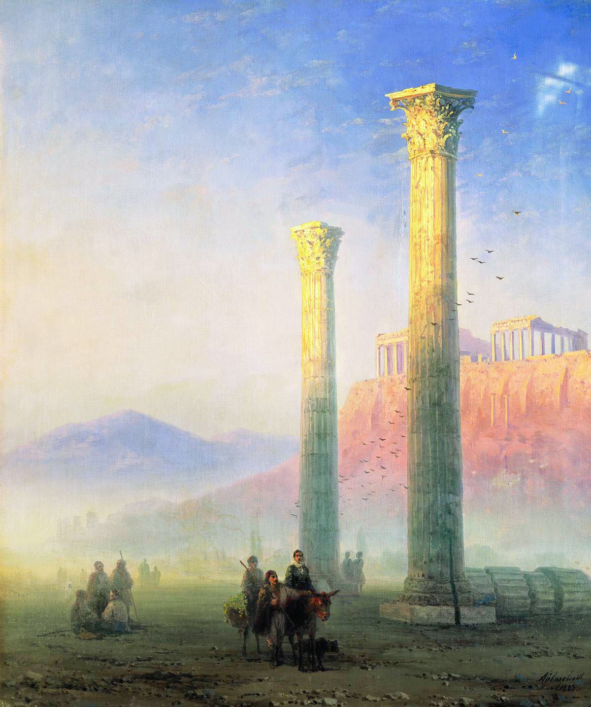 Айвазовский. Афинский Акрополь. 1883