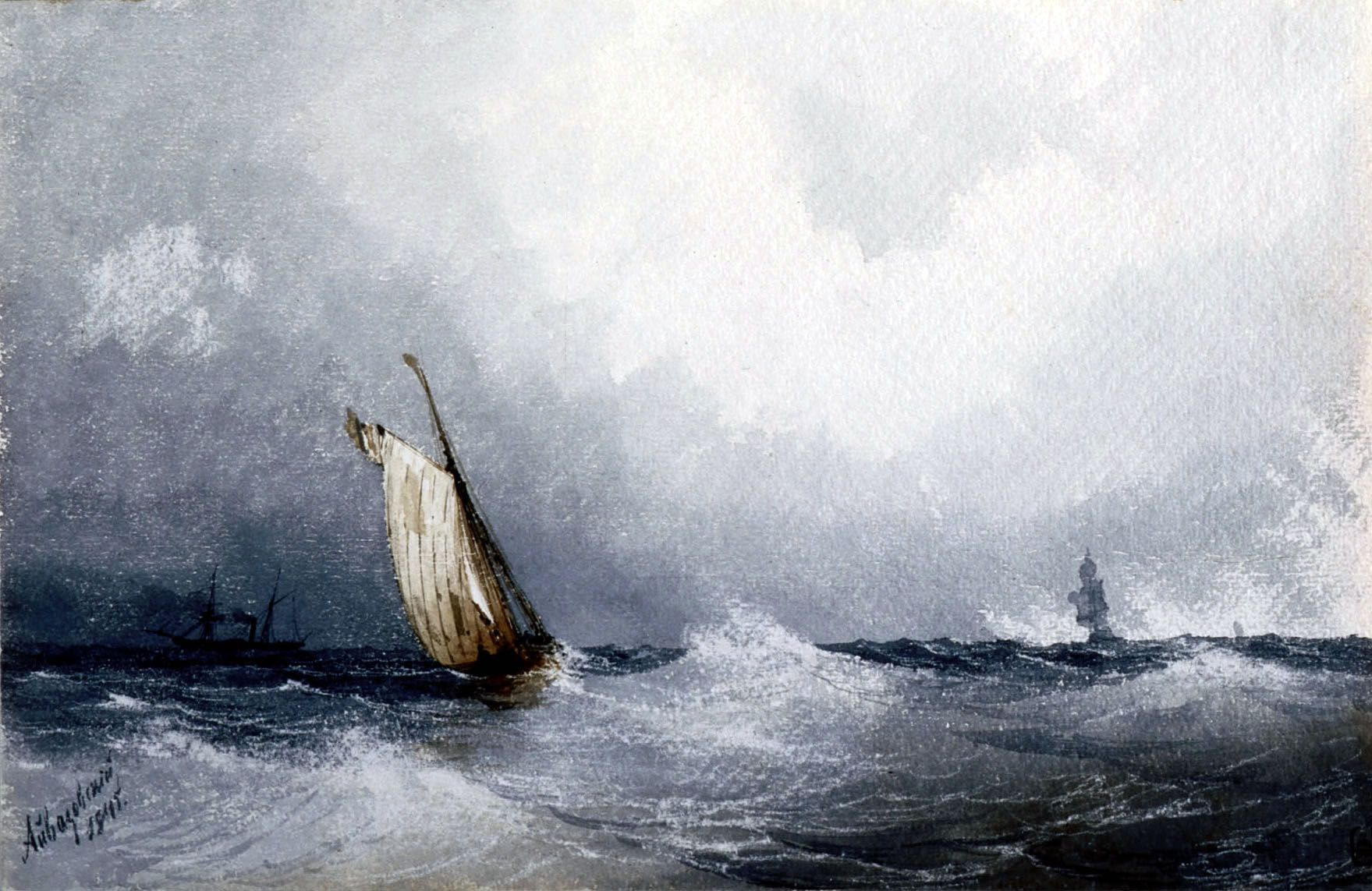 Айвазовский. Черное море. 1845
