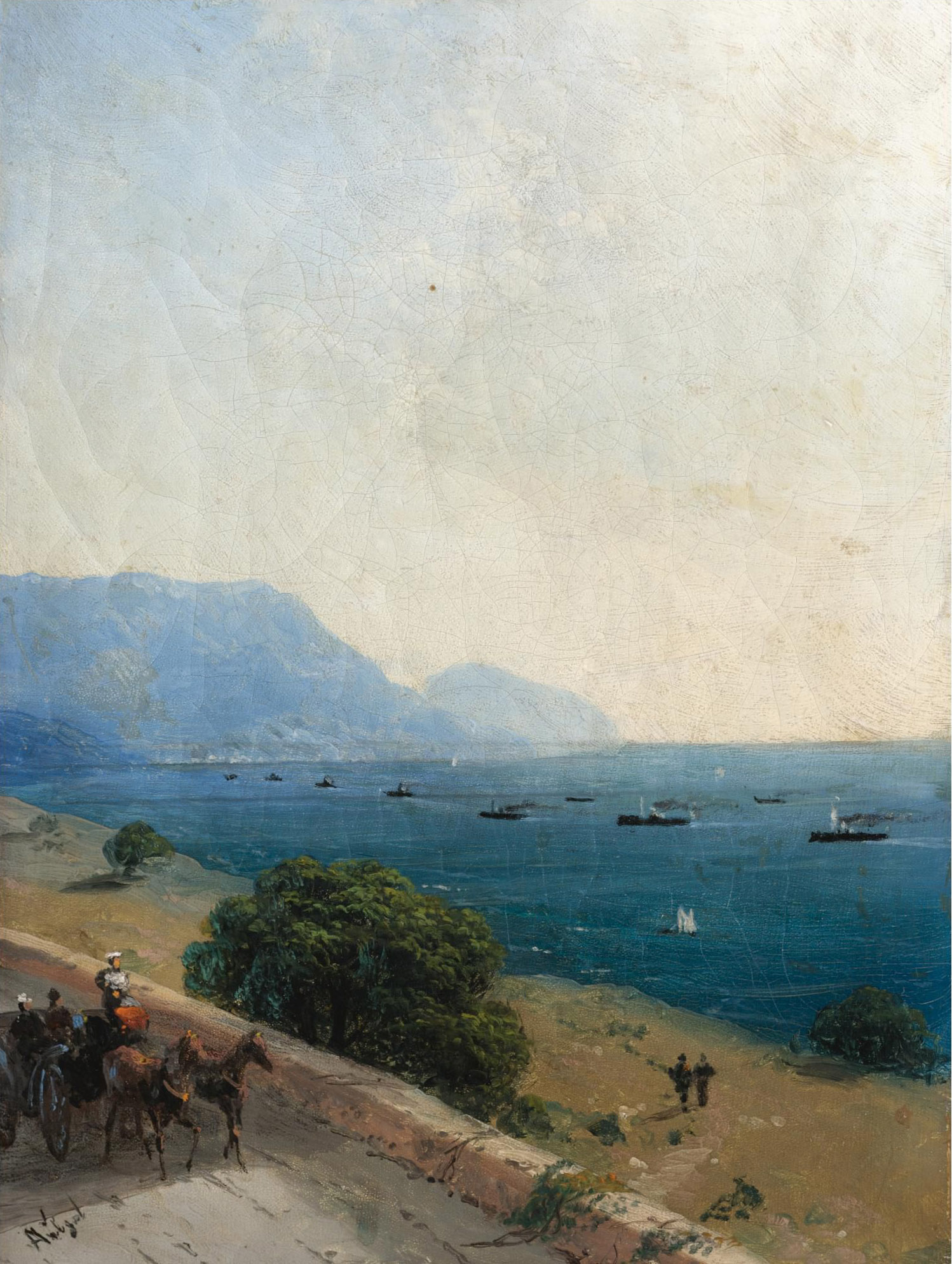 Айвазовский. Флот на Черном море. 1893