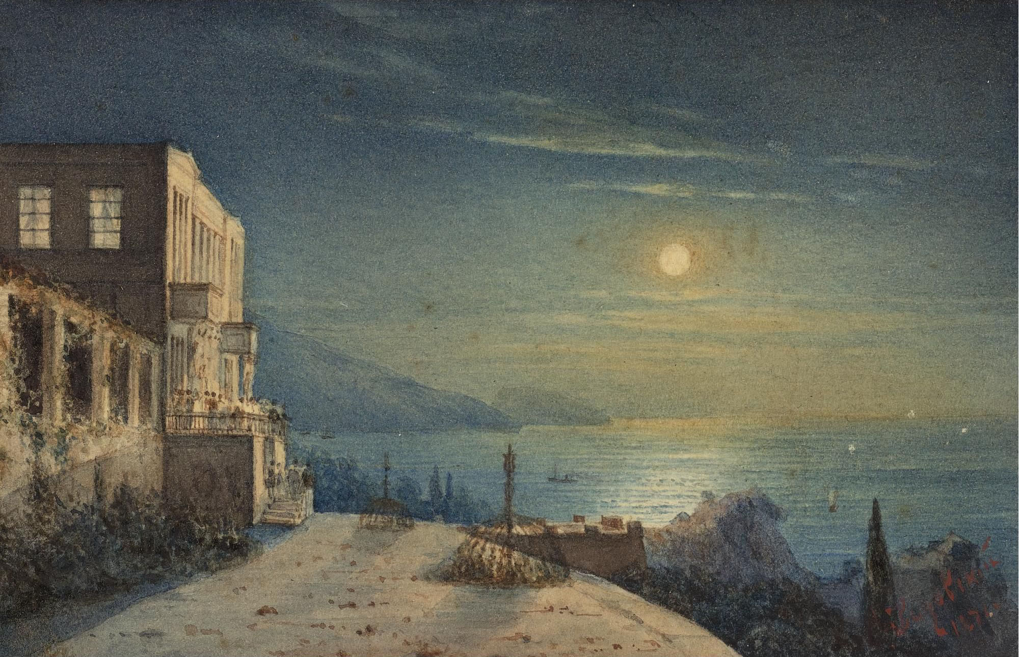 Айвазовский. Вид Крыма. 1871