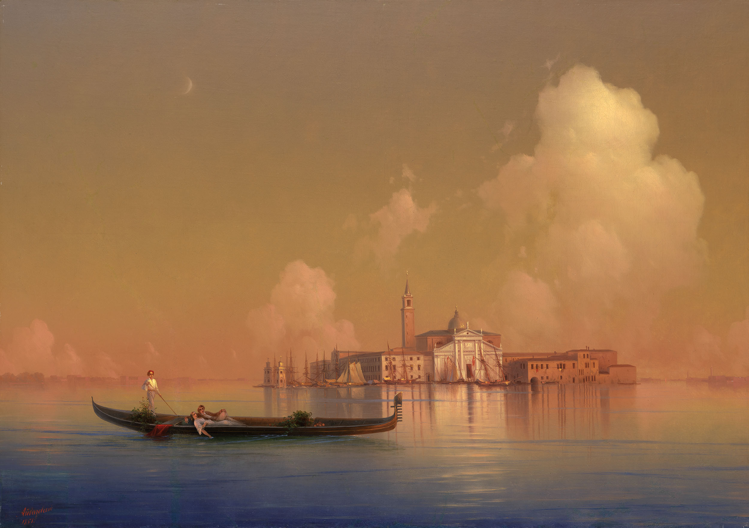 Айвазовский. Вид Венеции. Сан Джорджио Маджоре. 1851