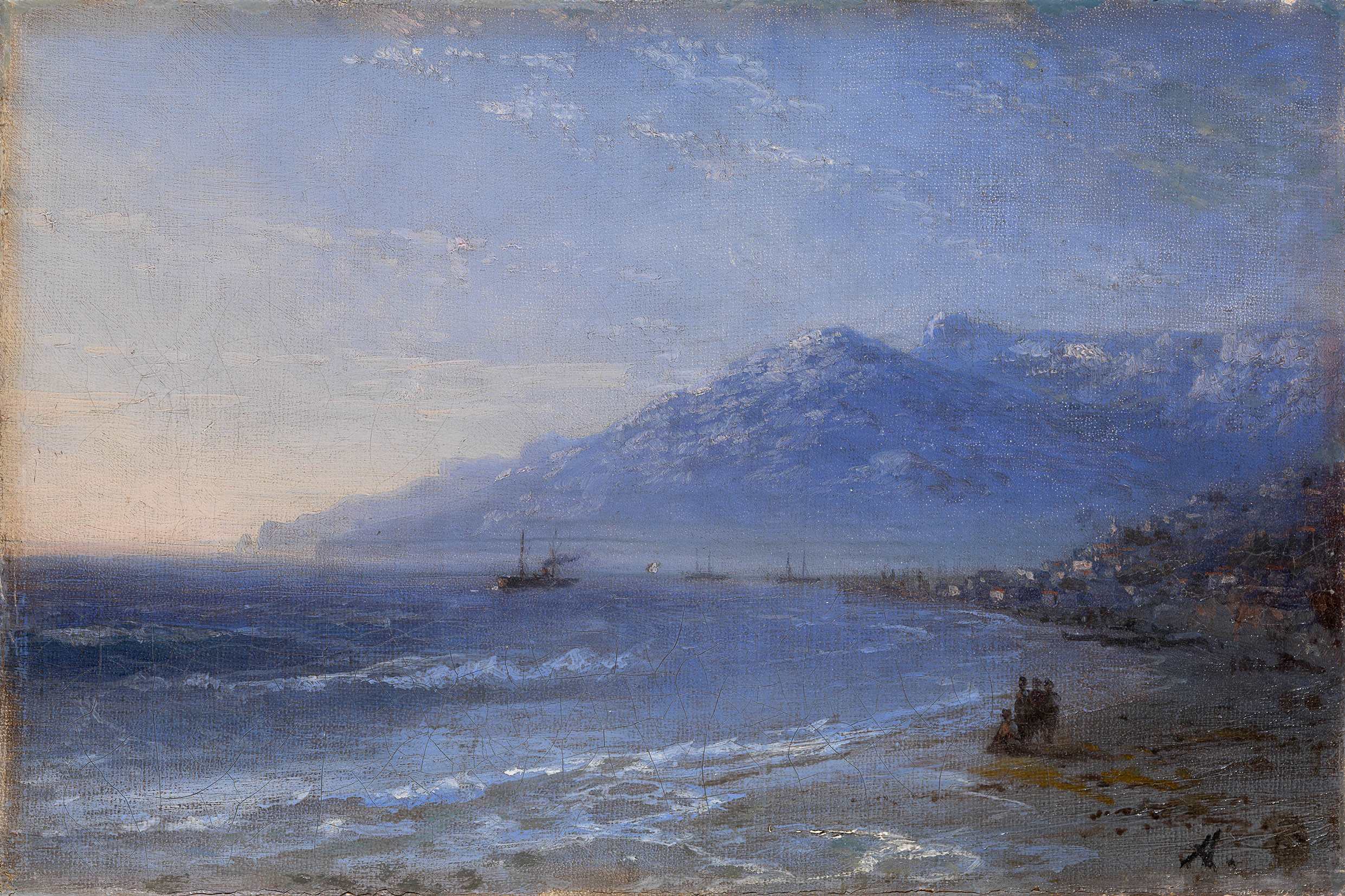 Айвазовский. Прибрежный пейзаж. 1894