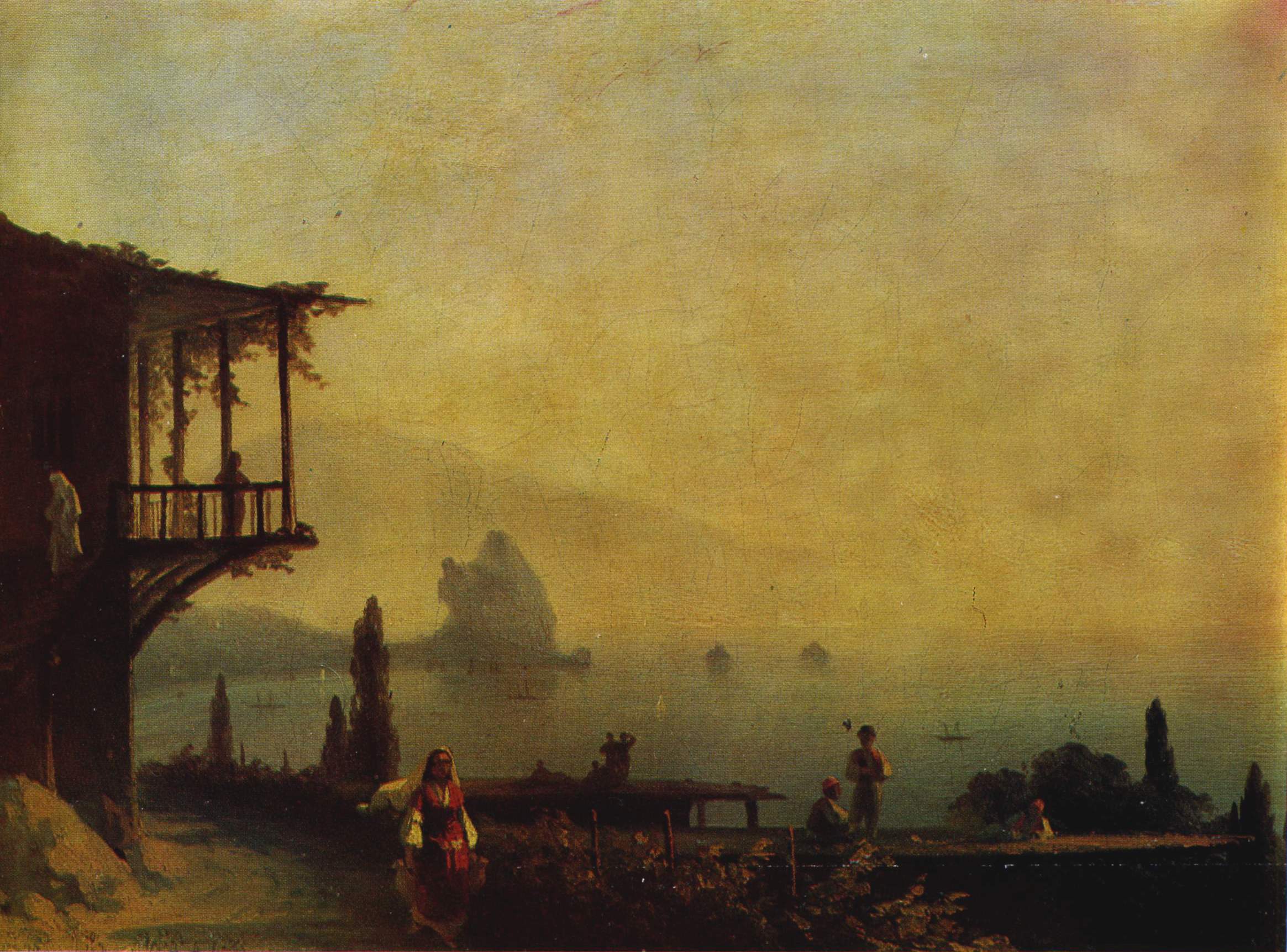 Айвазовский. Пейзаж под Гурзуфом. 1843