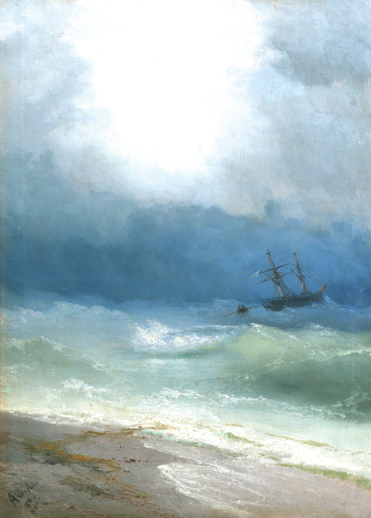 Айвазовский. Буря на море. 1896