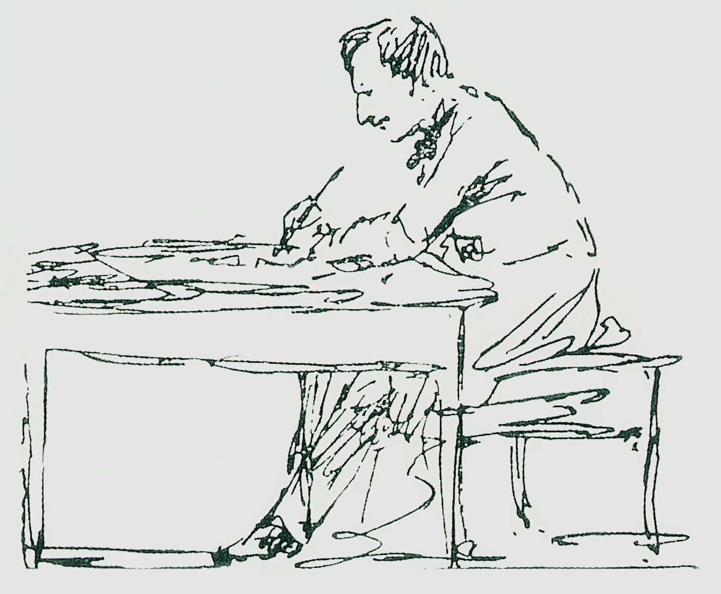 Айвазовский. Автопортрет. За письменным столом. 1880-е