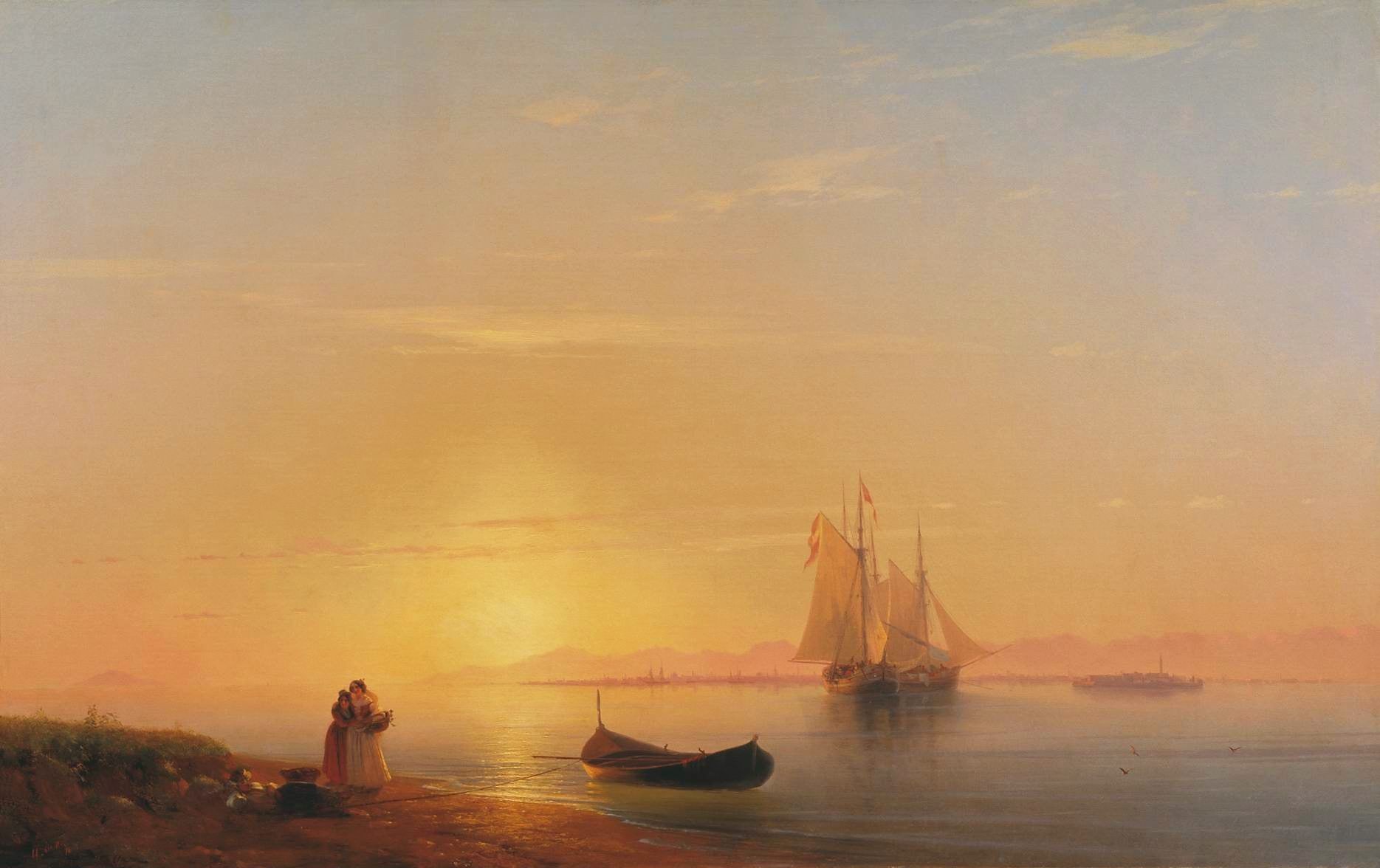 Айвазовский. Берега Далмации. 1848