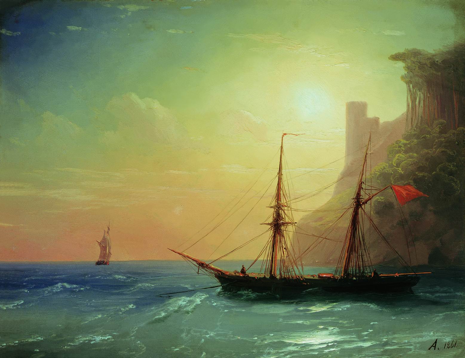 Айвазовский. Берег моря. 1861