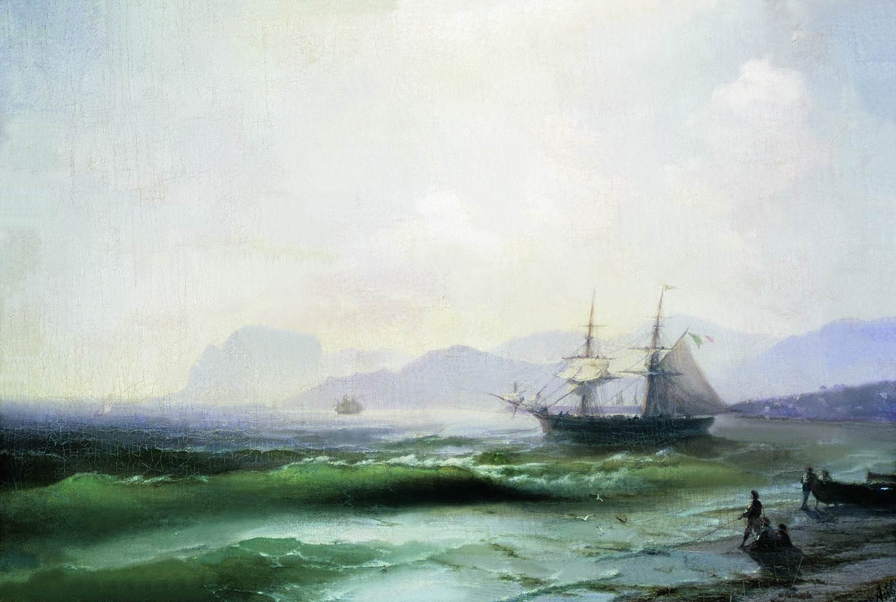 Айвазовский. Беспокойное море. 1877