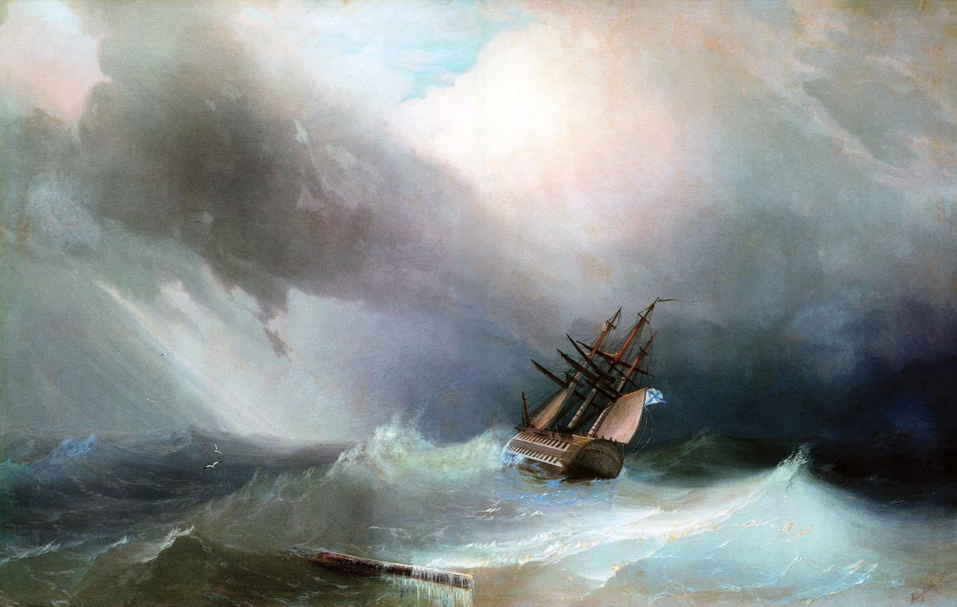 Айвазовский. Буря. 1851