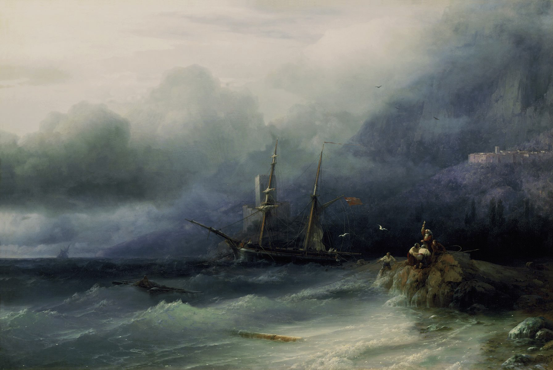 Айвазовский. Буря. 1857