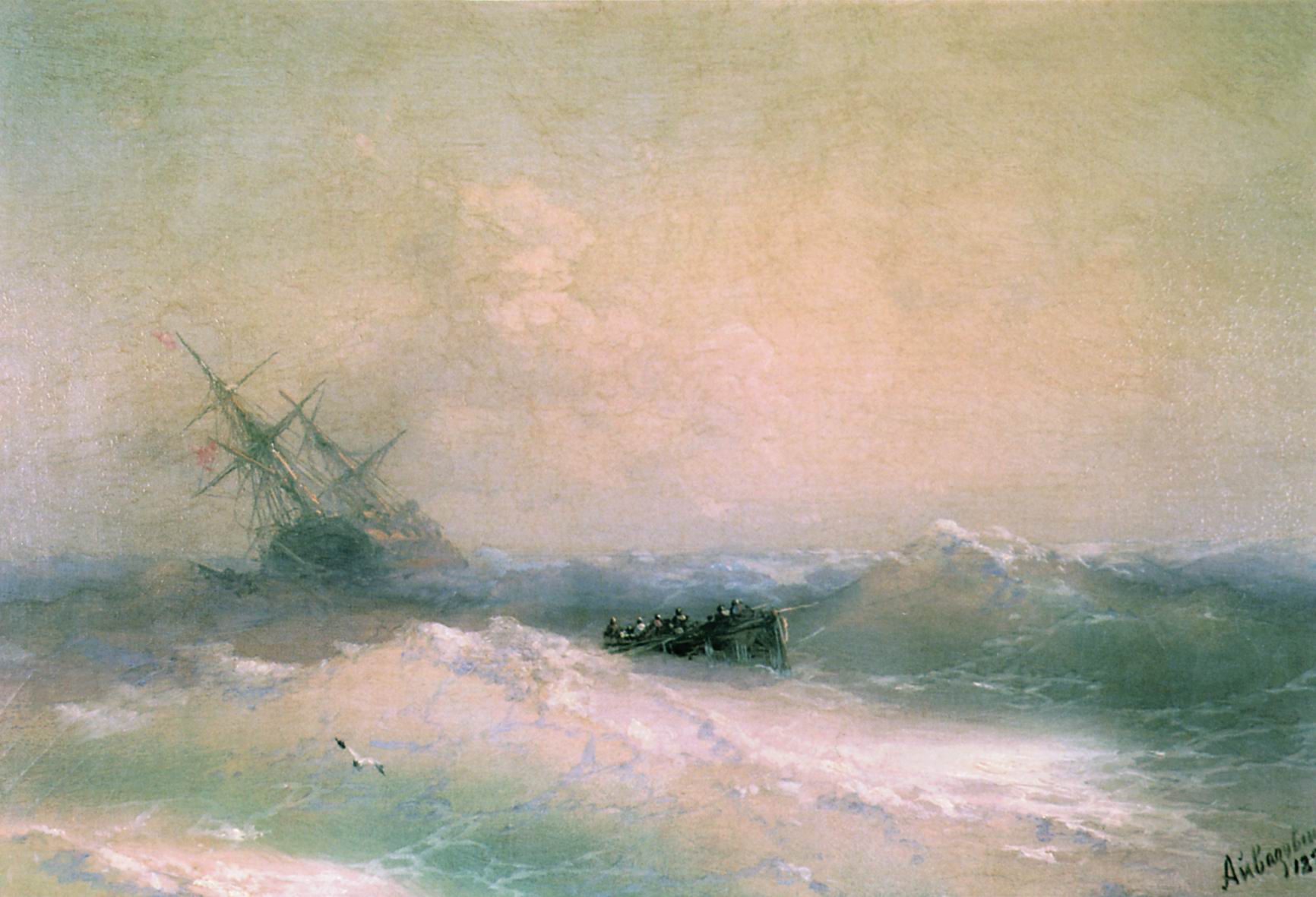 Айвазовский. Буря на море. 1893