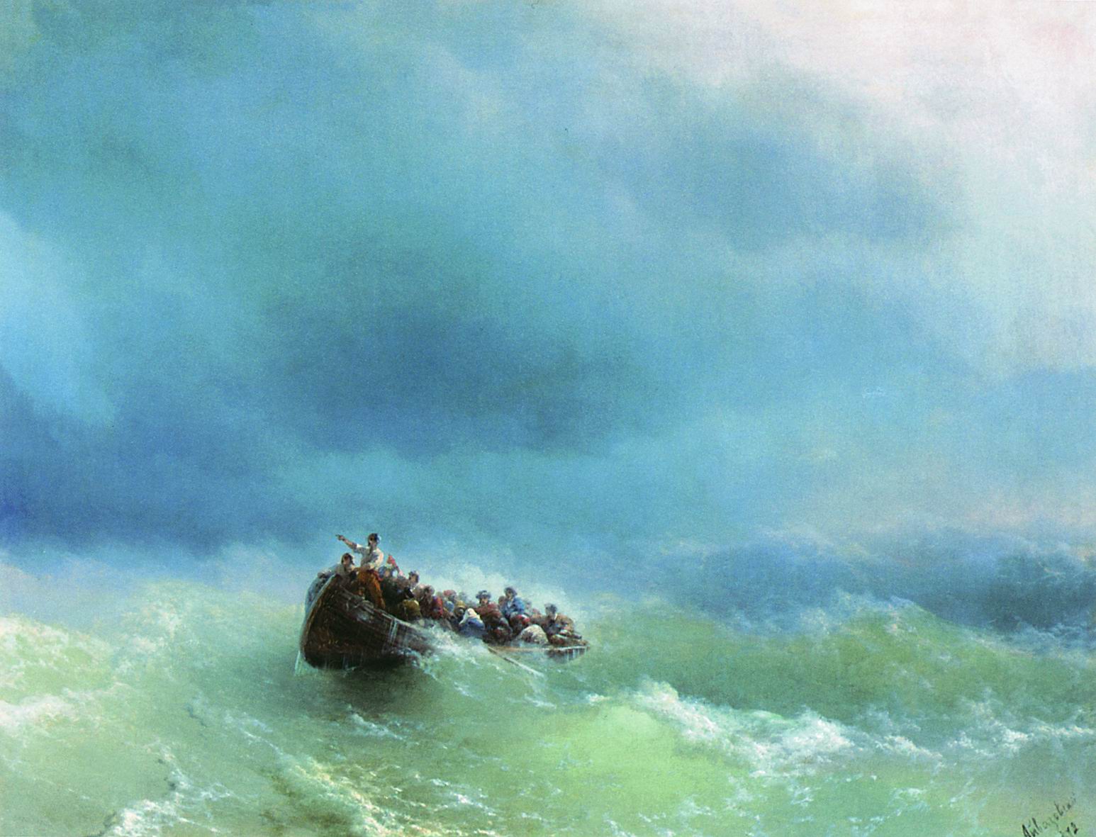 Айвазовский. В бурю. 1872