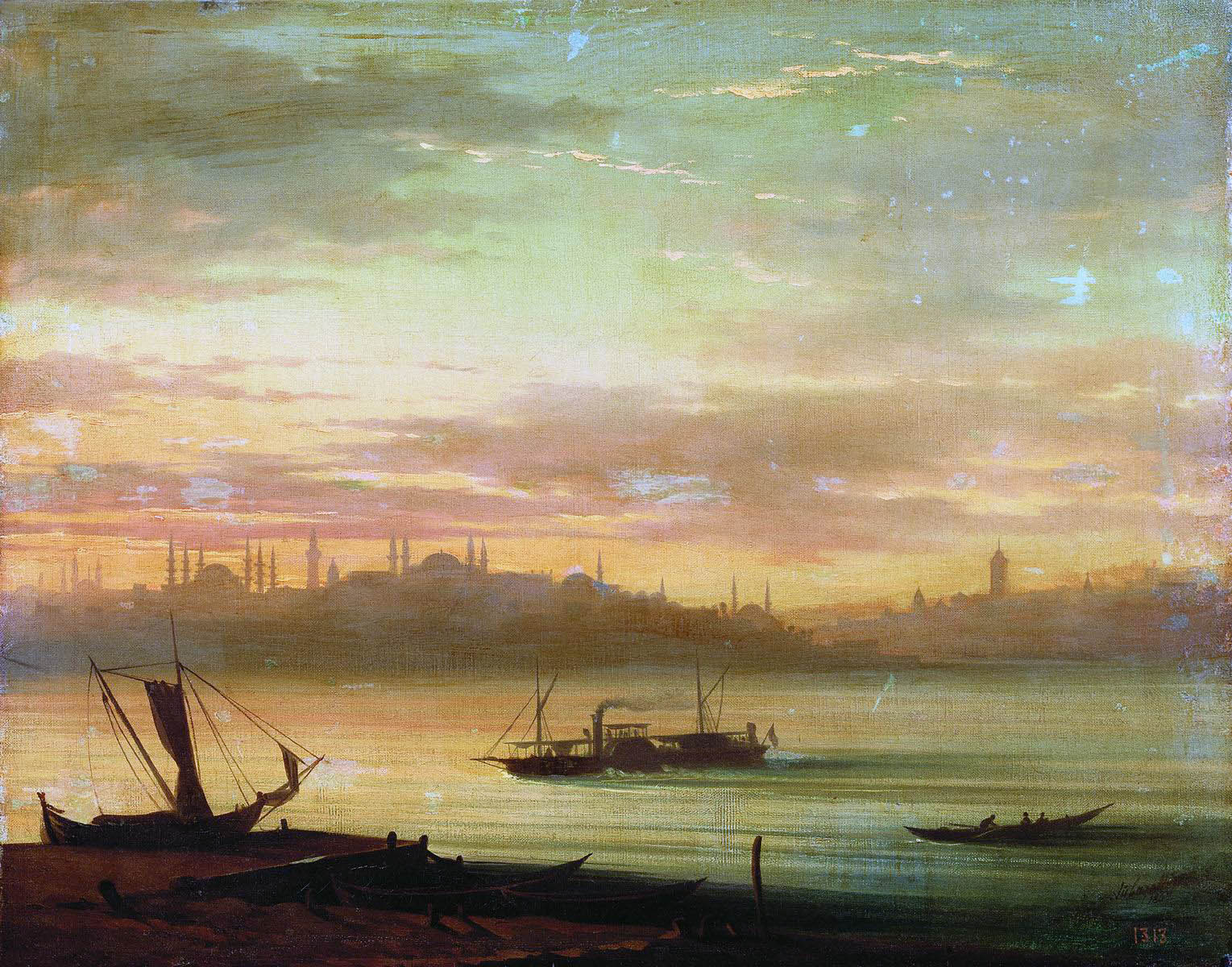 Айвазовский. Вид Босфора. 1864 (?)