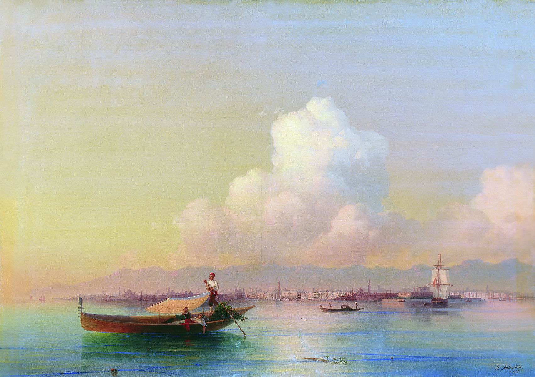 Айвазовский. Вид Венеции со стороны Лидо. 1855