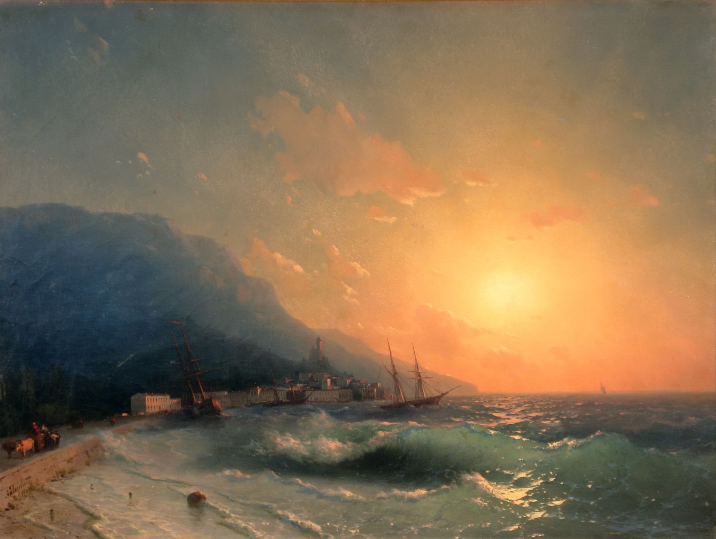 Айвазовский. Вид Вико близ Неаполя. 1855