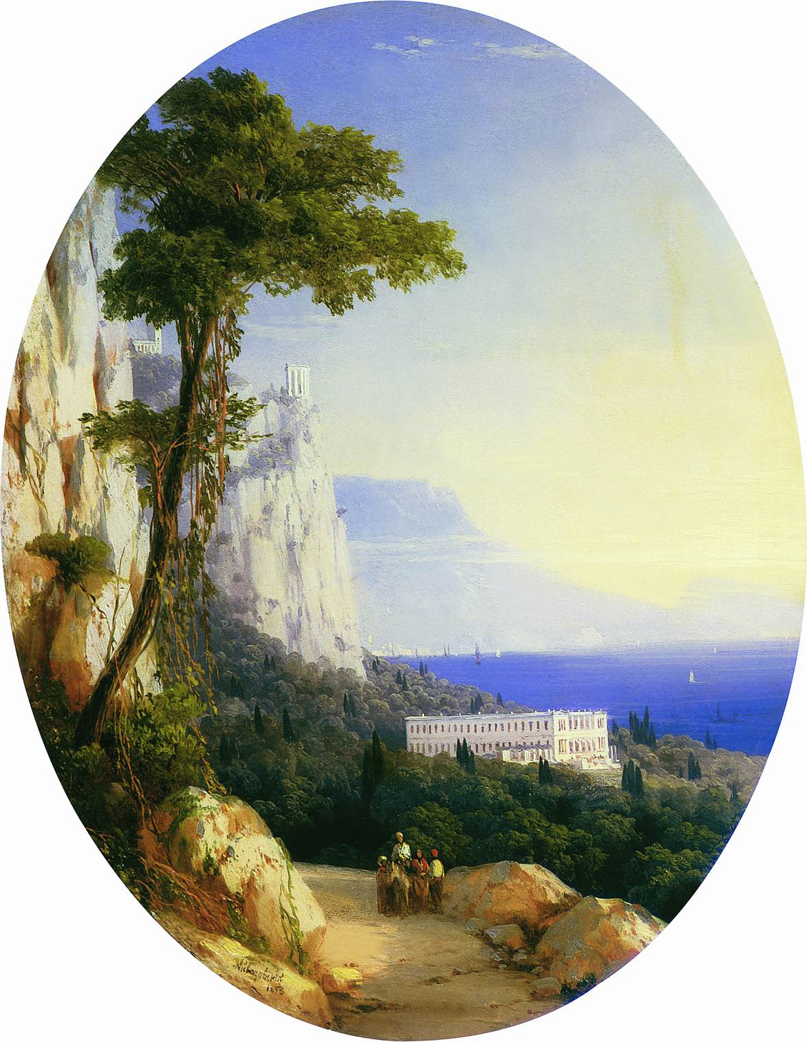 Айвазовский. Вид в Ореанде. 1858