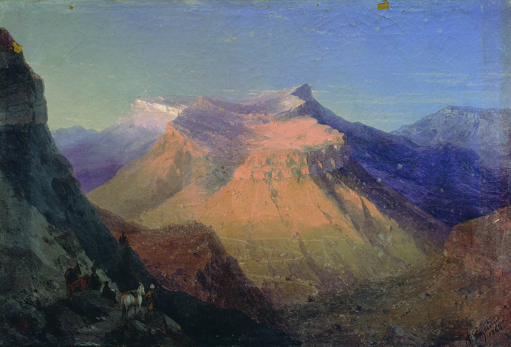 Айвазовский. Вид Гуниба. 1868