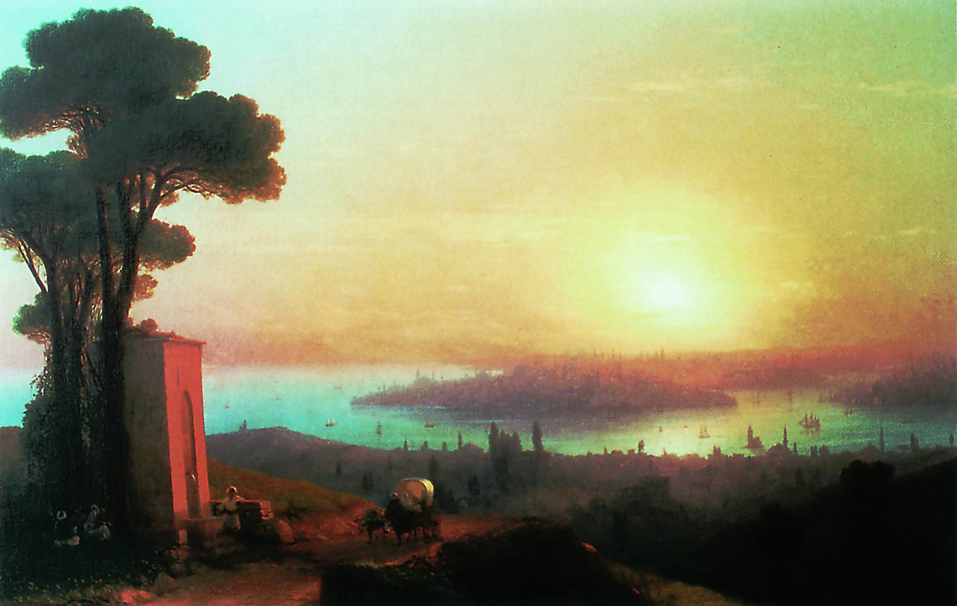 Айвазовский. Вид Константинополя с Чамлича. 1870-е