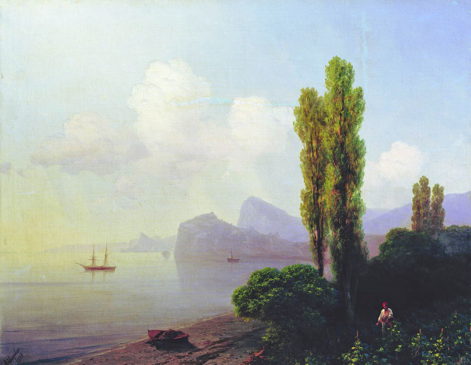 Айвазовский. Вид Судакской бухты. 1879