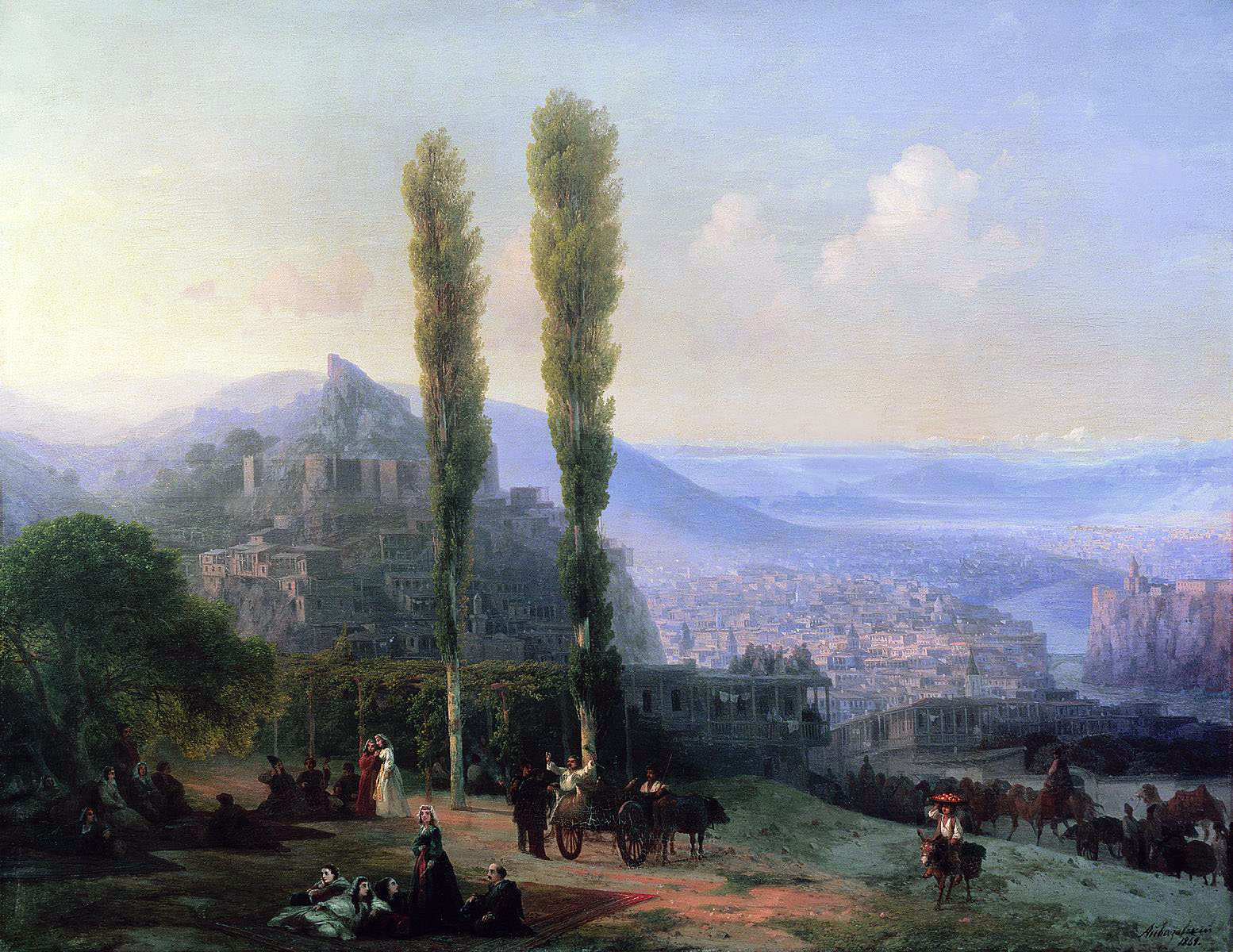 Айвазовский. Вид Тифлиса. 1869