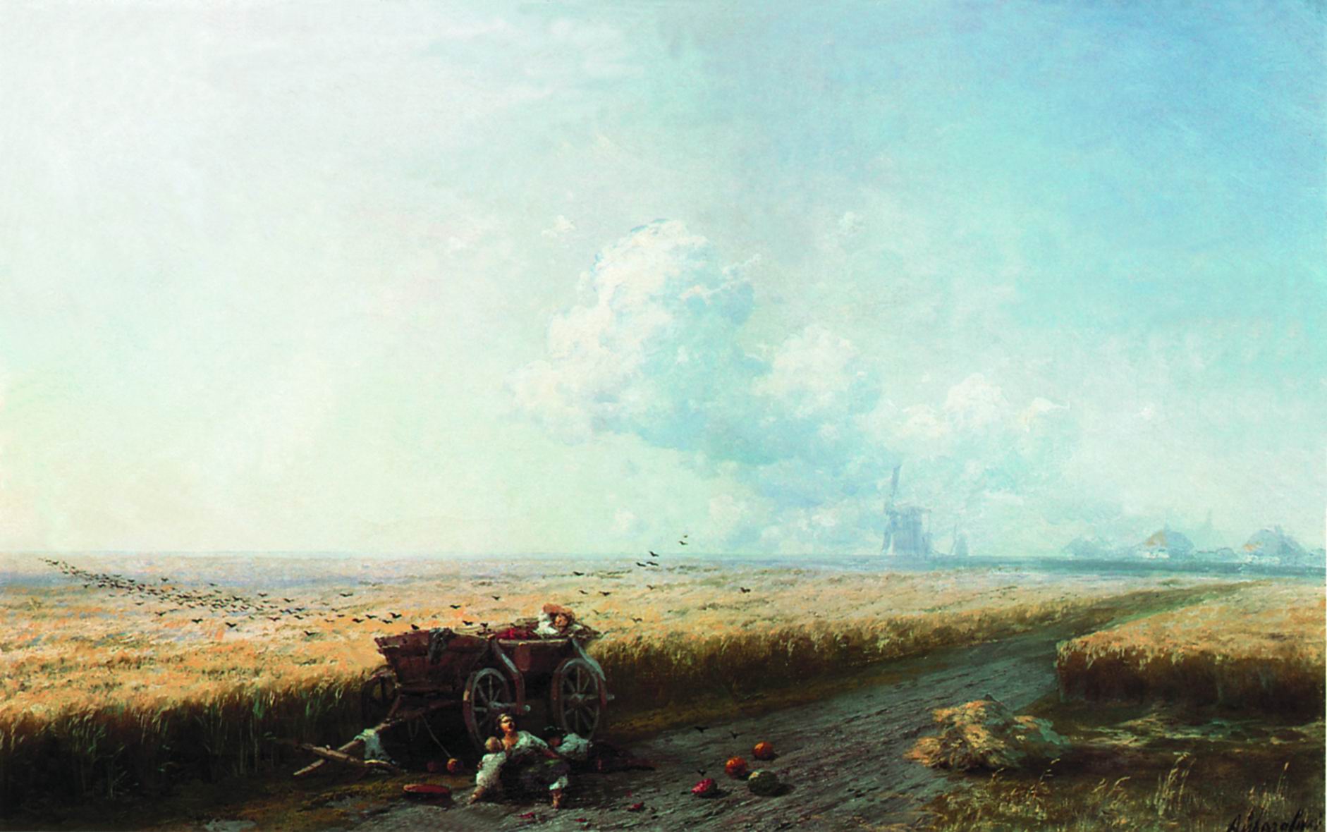 Айвазовский. Во время жатвы на Украине. 1883