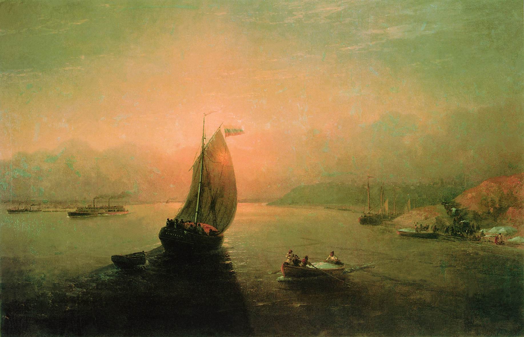 Айвазовский. Волга. 1887