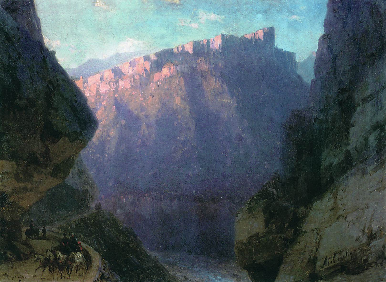Айвазовский. Дарьяльское ущелье. 1868