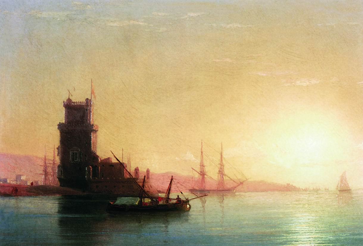 Айвазовский. Лиссабон. Восход солнца. 1860-е