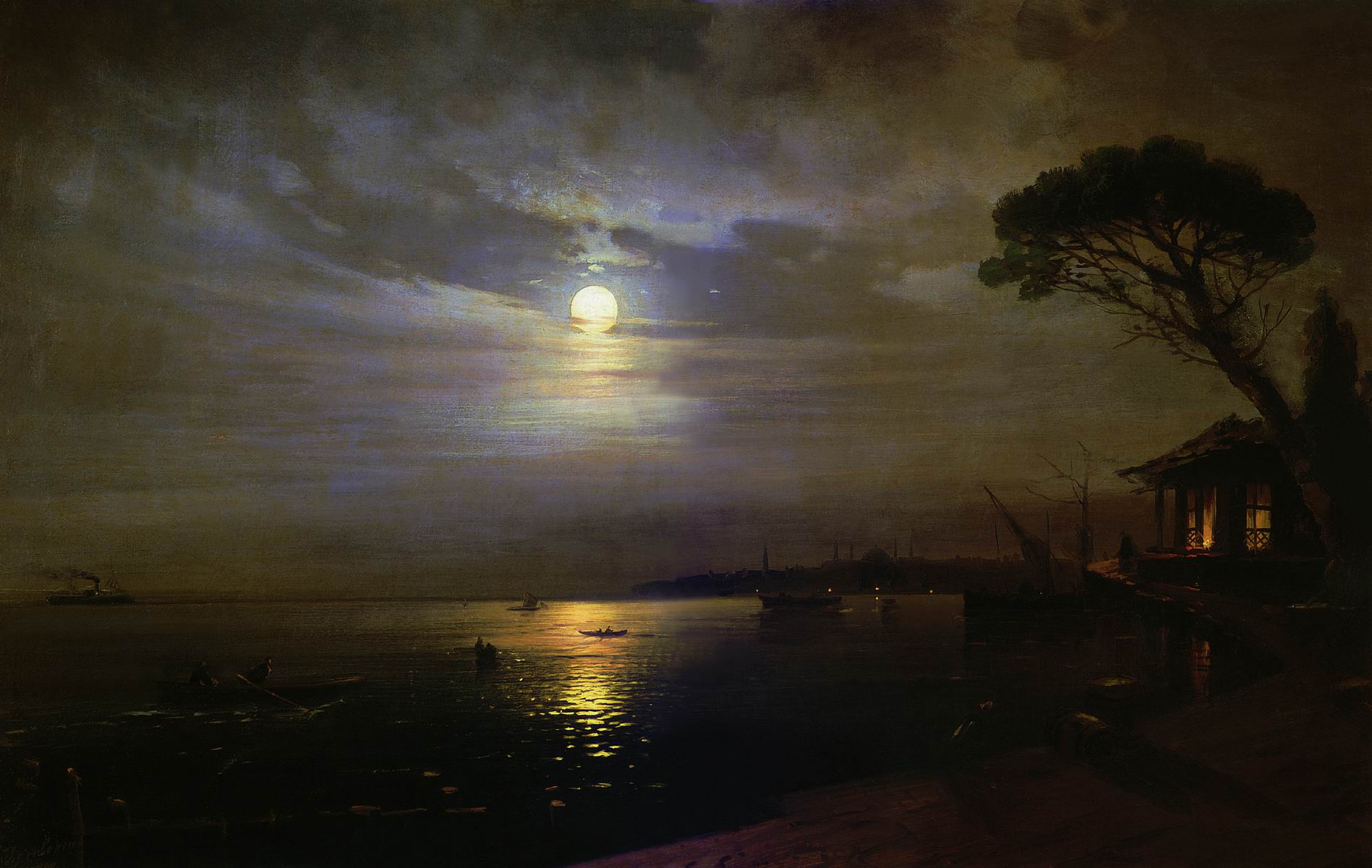 Айвазовский. Лунная ночь. 1888