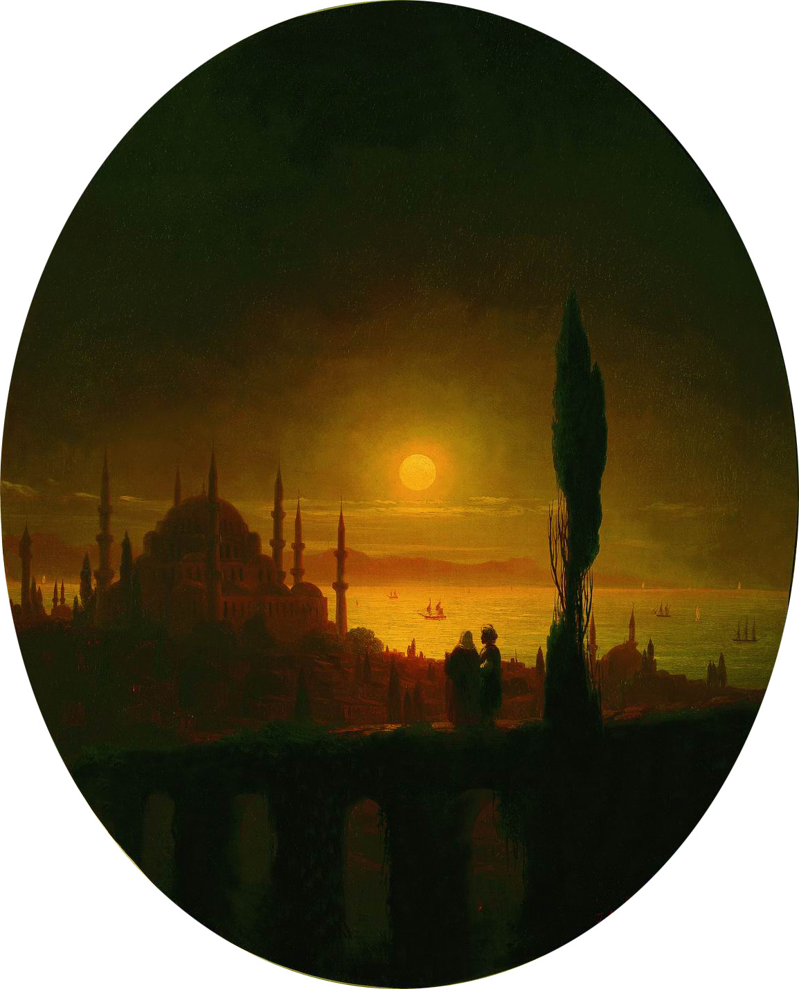 Айвазовский. Лунная ночь у взморья. 1847