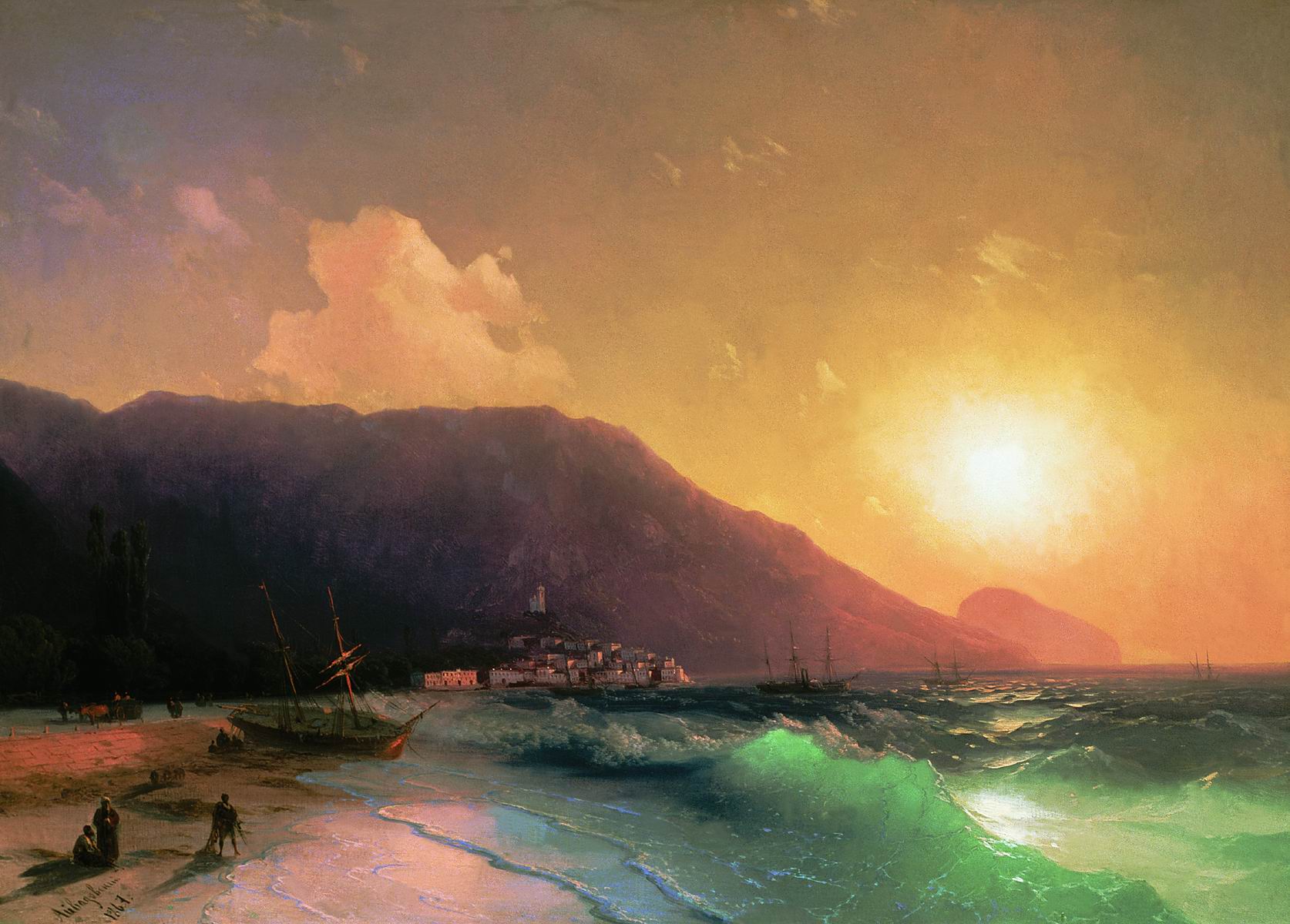 Айвазовский. Морской вид. 1867