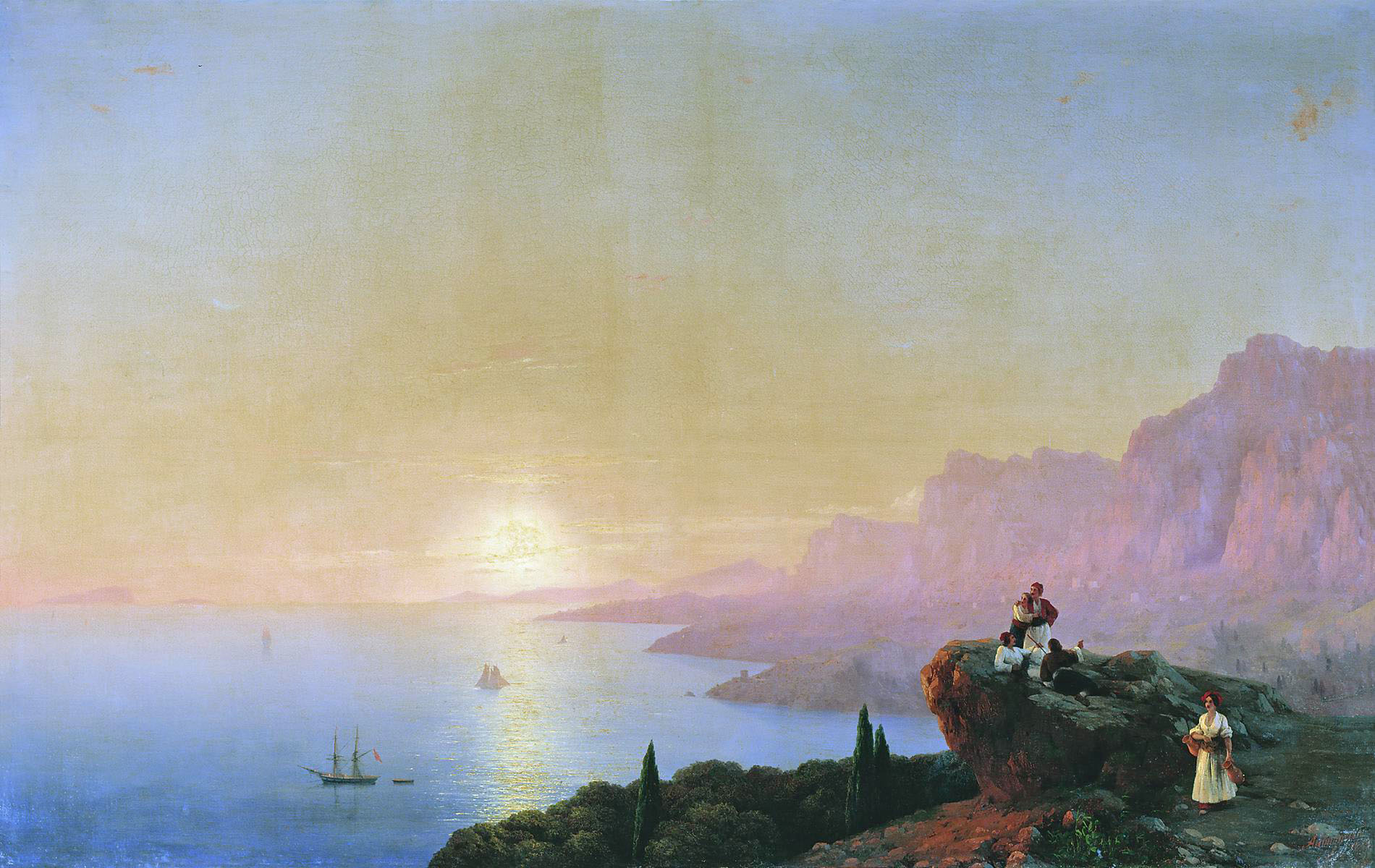 Айвазовский. Морской залив. 1842