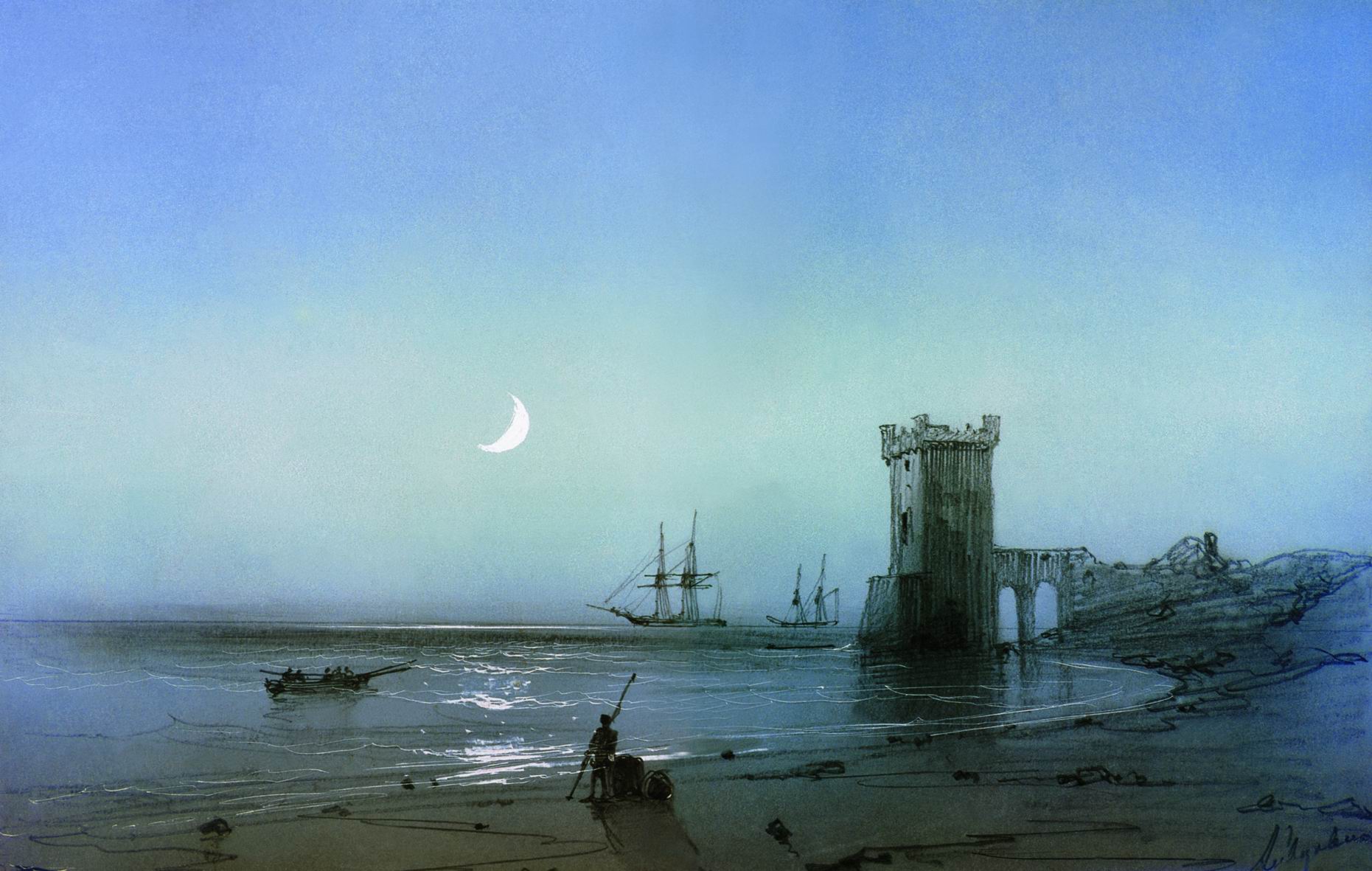 Айвазовский. Морской пейзаж. 1850-е