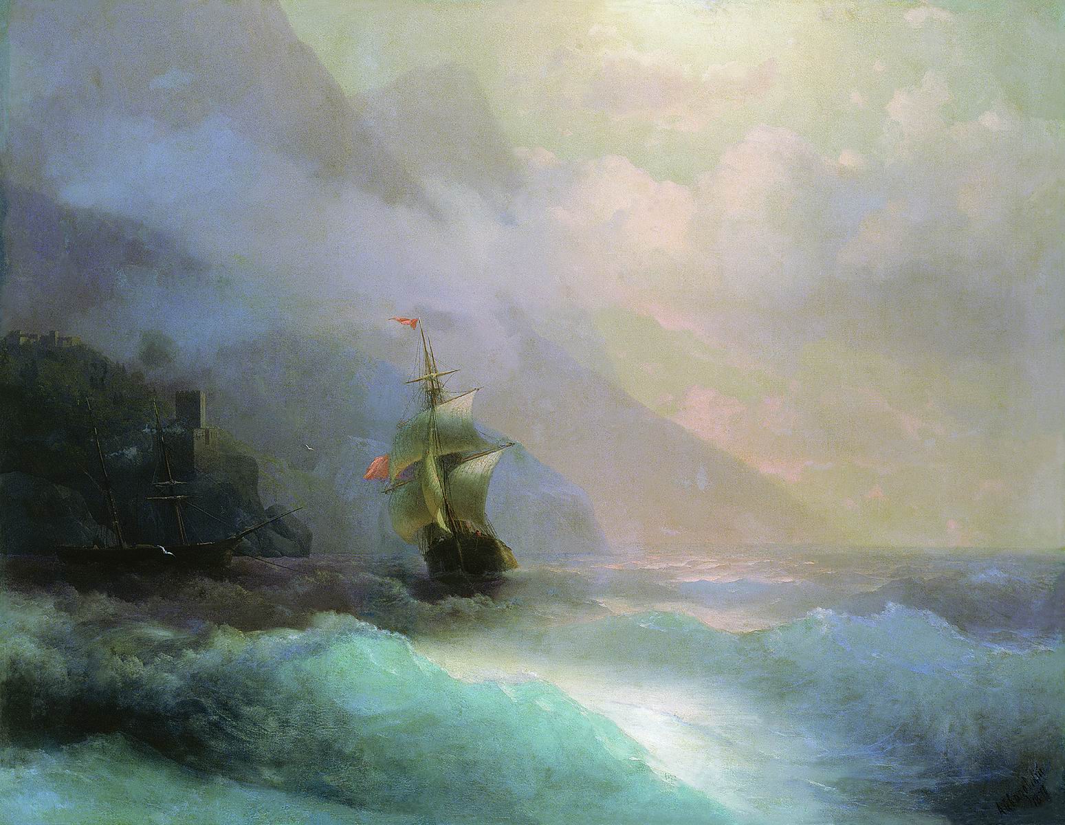 Айвазовский. Морской пейзаж. 1870