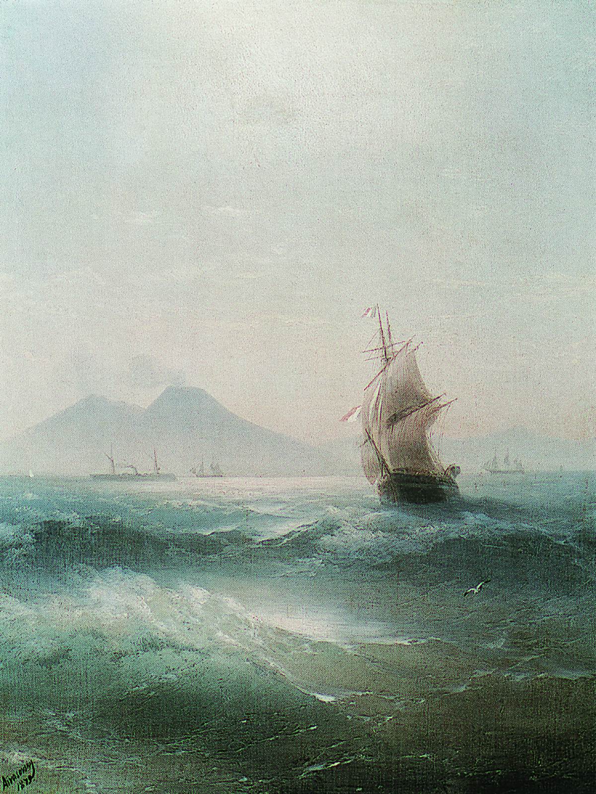 Айвазовский. Неаполитанский залив. Вид Везувия. 1879