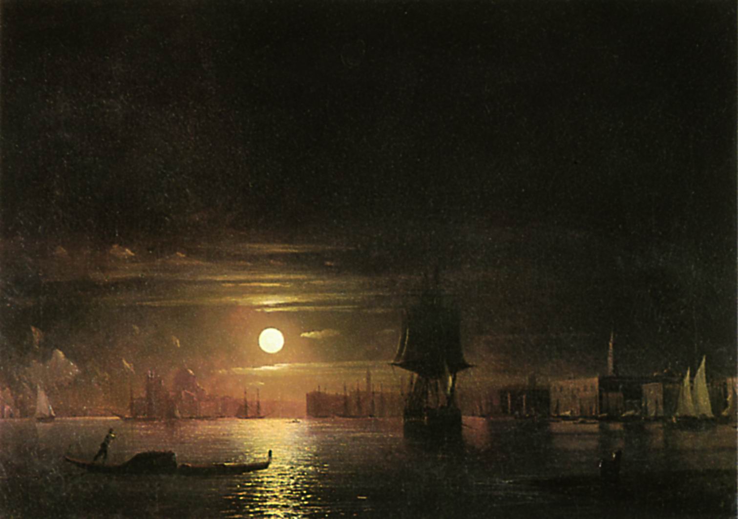 Айвазовский. Ночь в Венеции. 1861