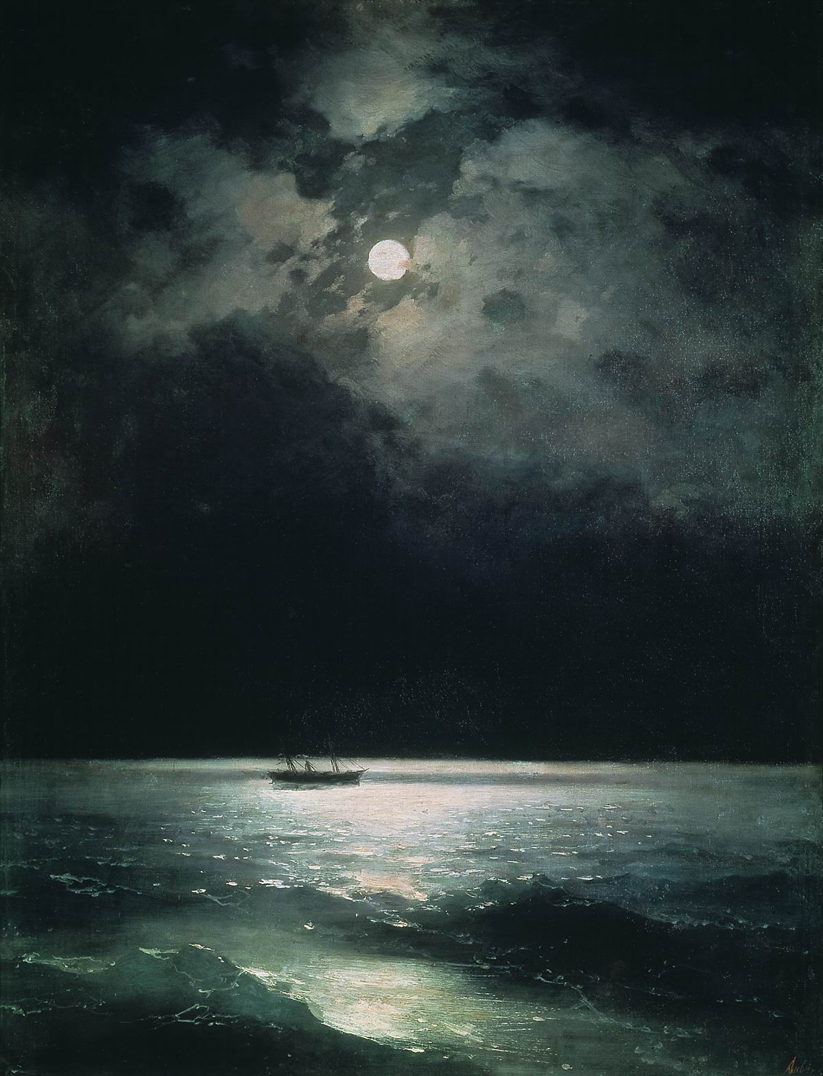 Айвазовский. Ночь на Черном море. 1879